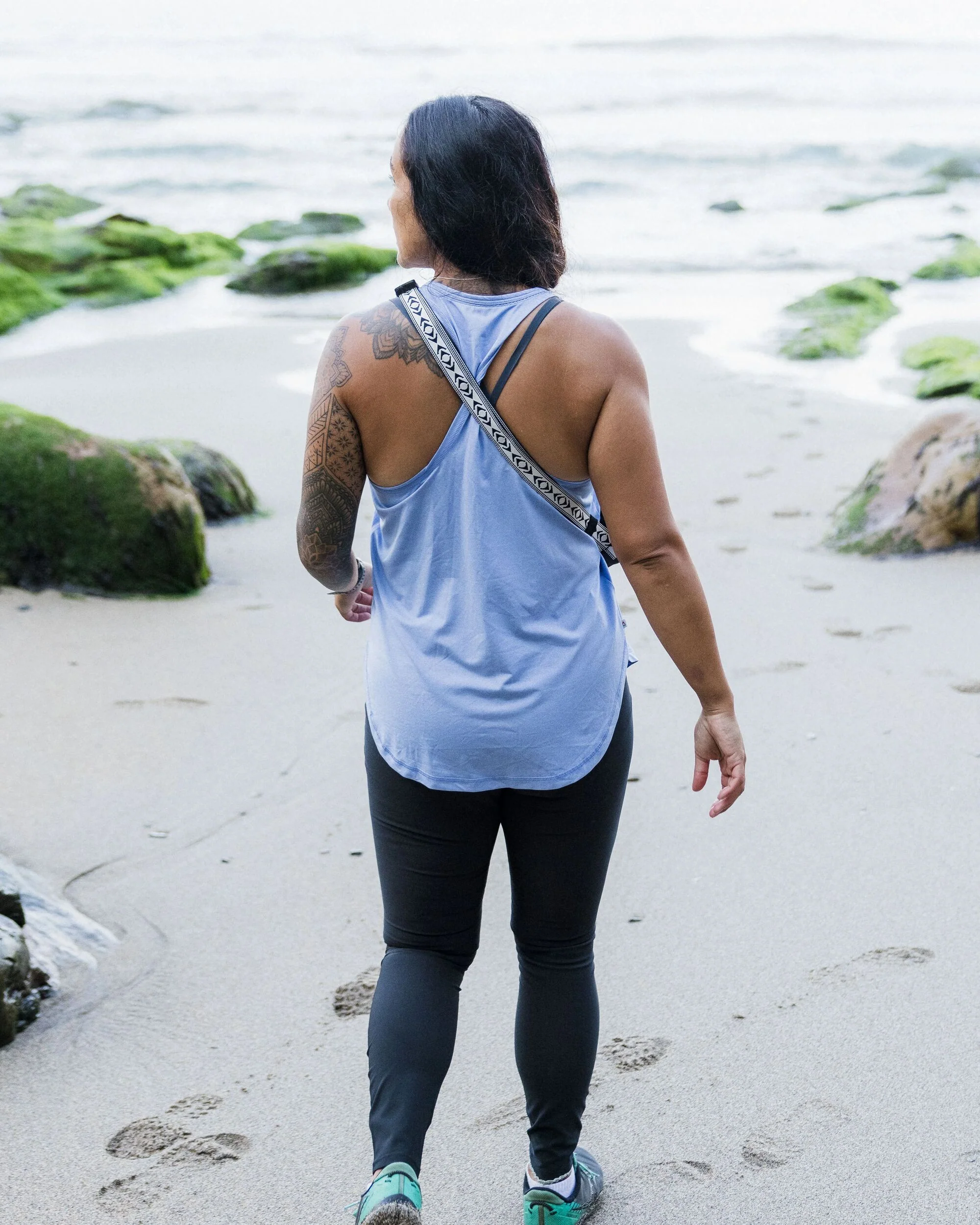 Twist Marl Active Vest - Cornflower Marl - Image 5