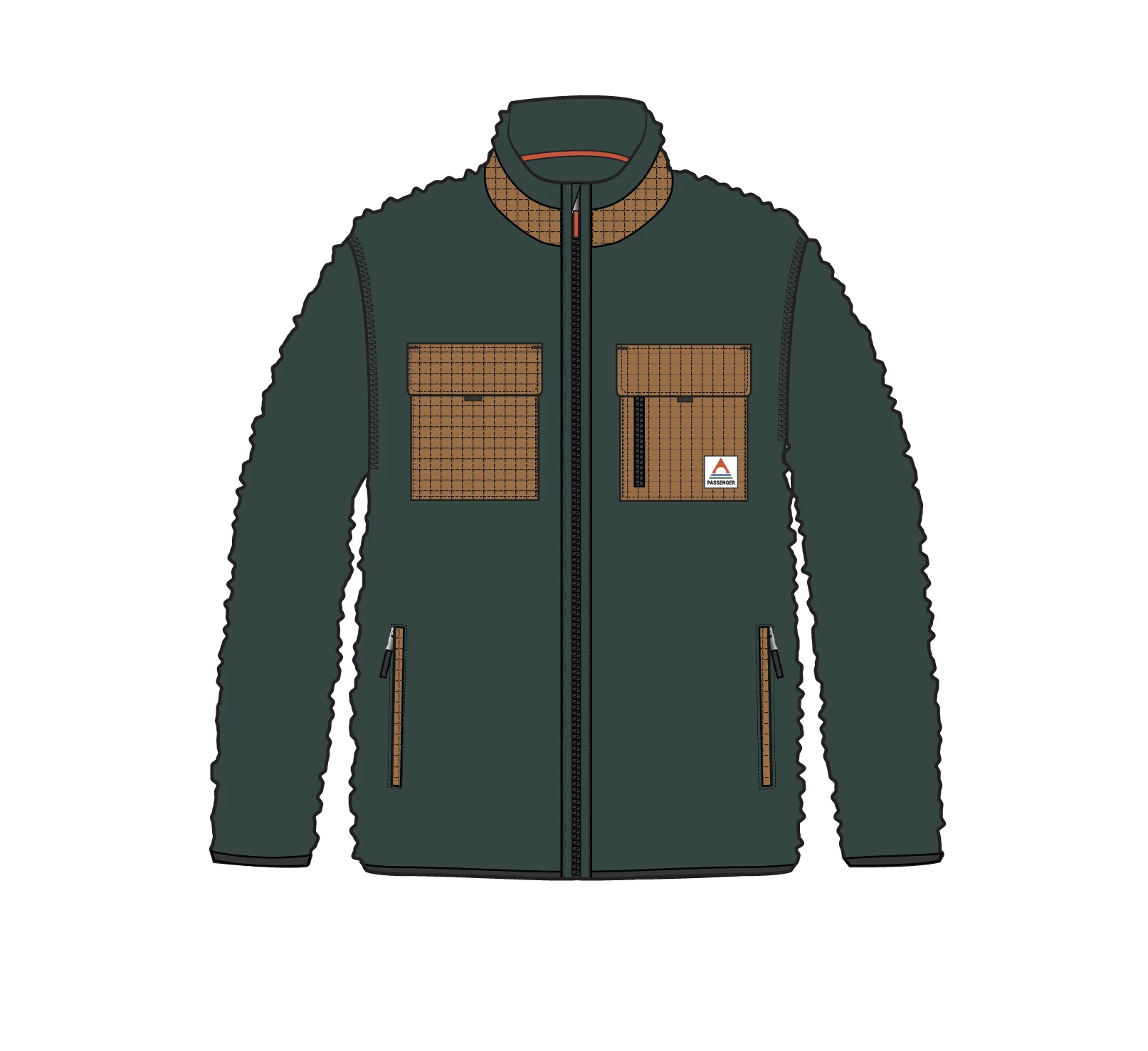 Valiant Deep Pile Fleece - Dark Fern - Image 8