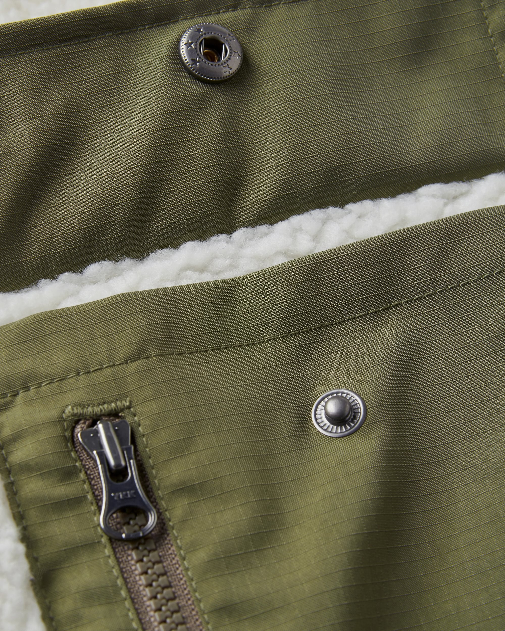 Valiant Deep-Pile Sherpa Fleece - Off White - Image 5