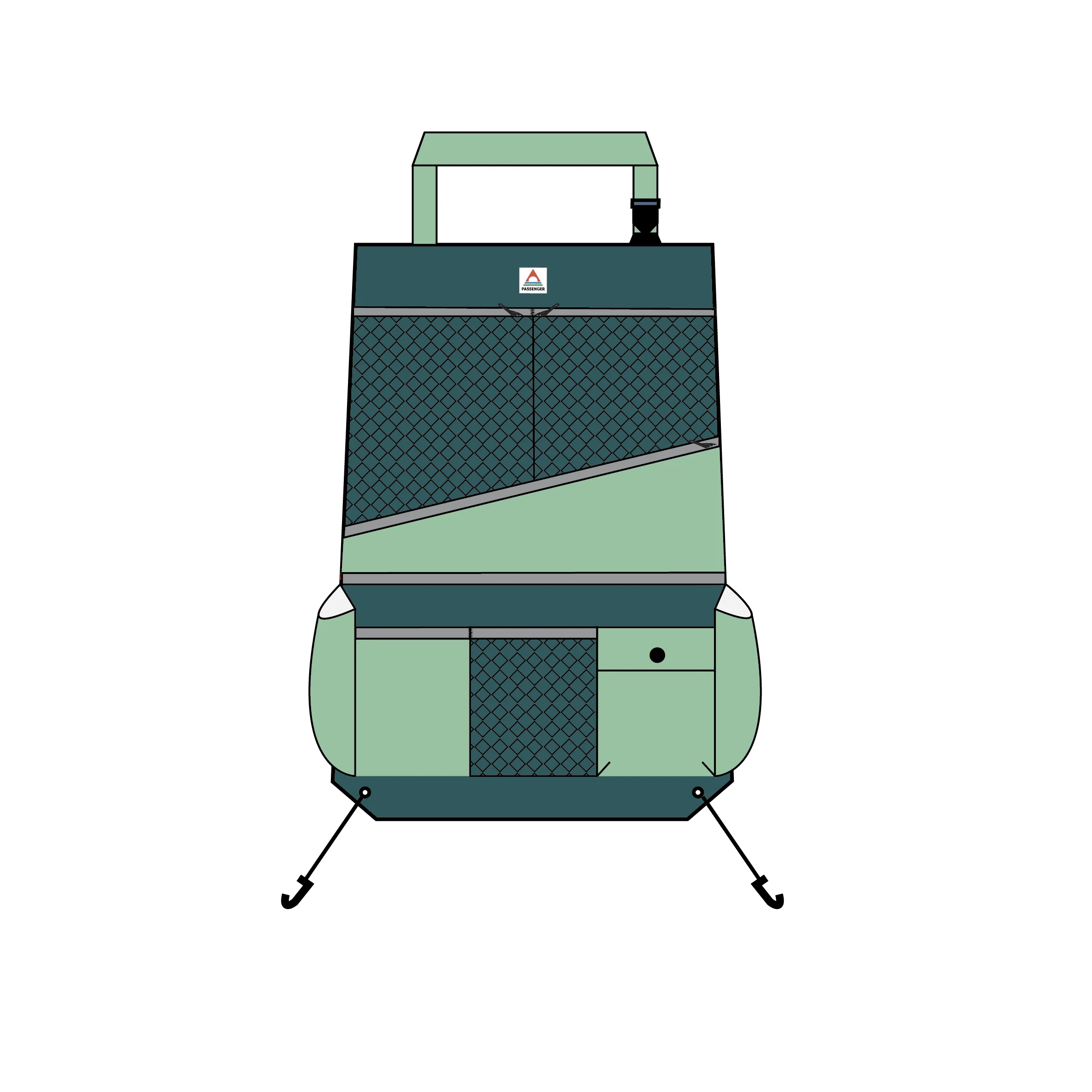 Vandit Seat Organiser - Mediterranean/Seafoam - Image 6