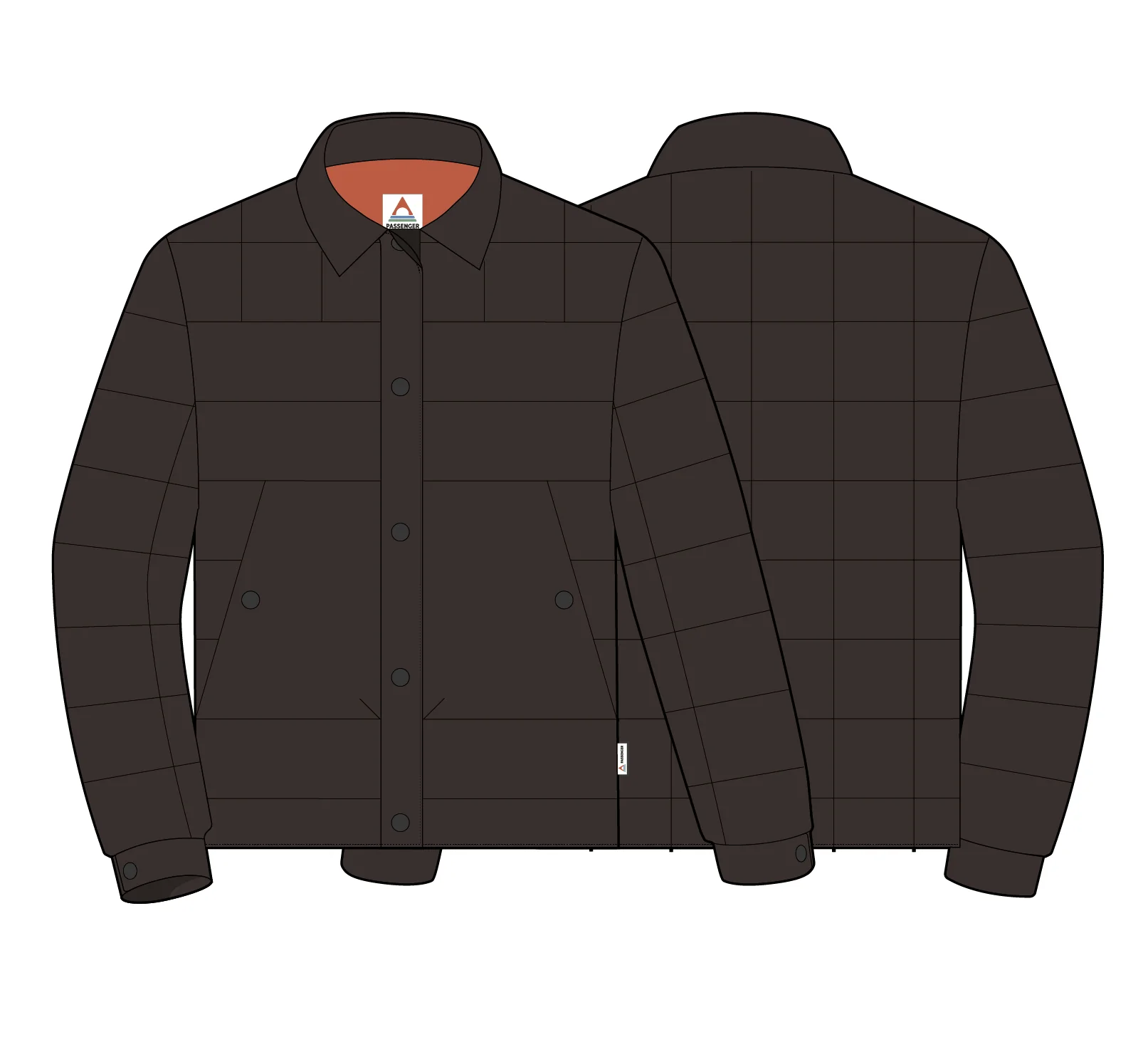 Vanlifer Insulated Overshirt - Espresso - Image 6
