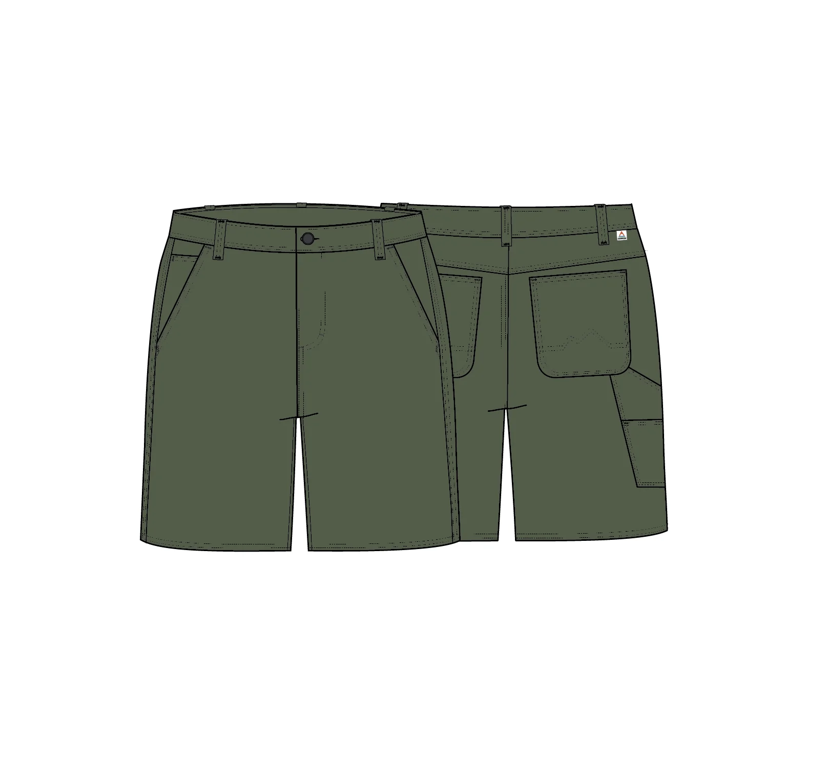 Vantage Canvas Short - Khaki - Image 11