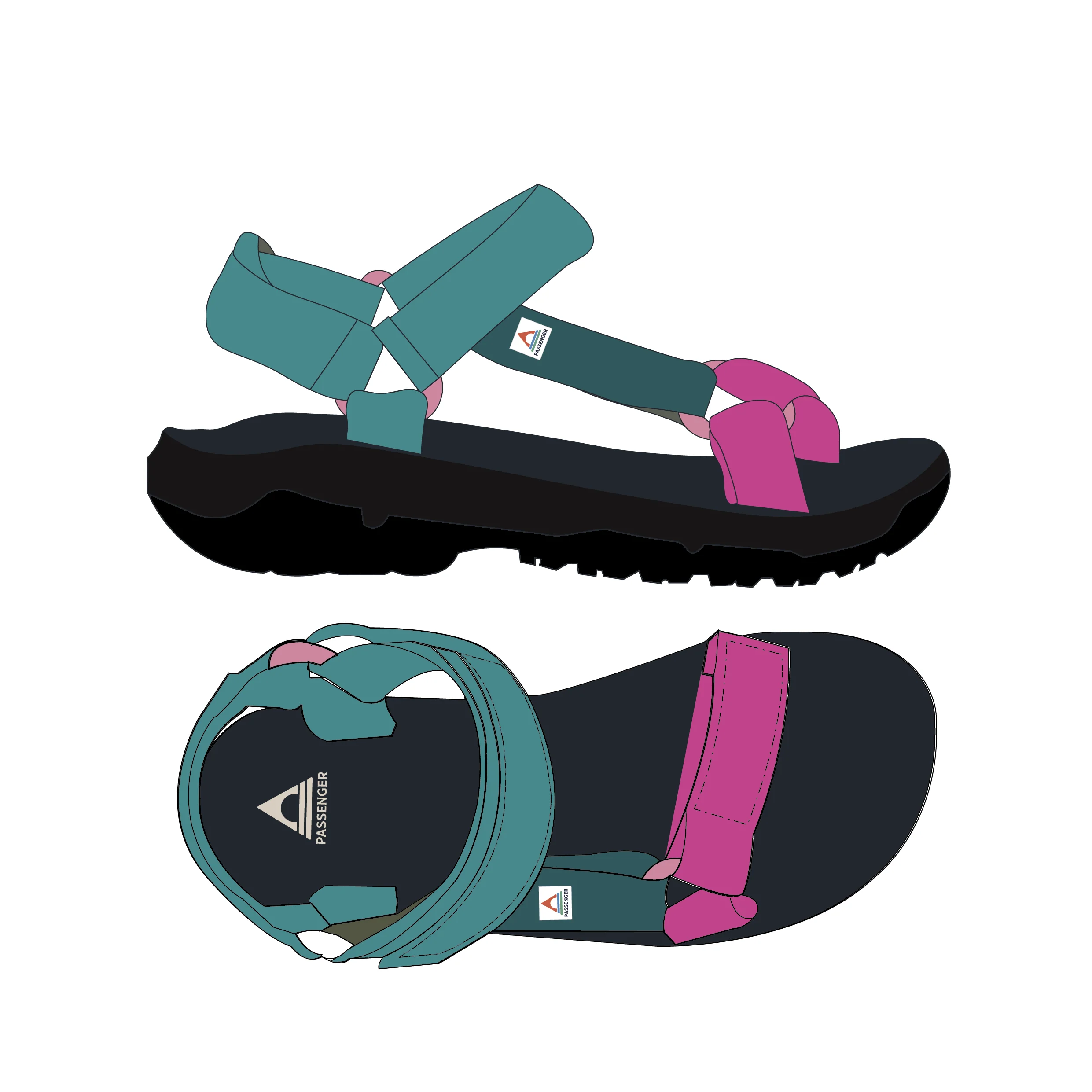 Venice Roam Sandal - Ocean Teal - Image 9