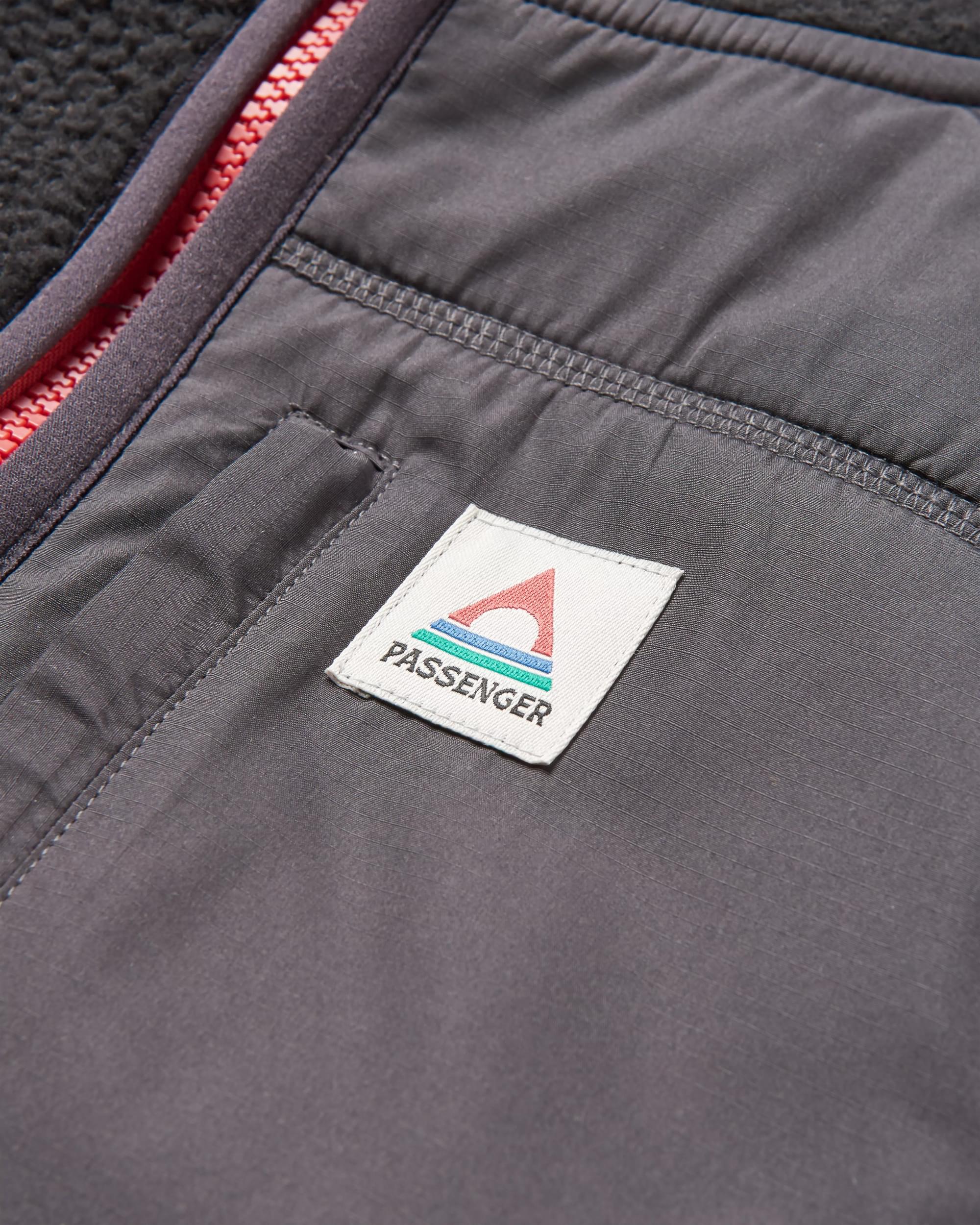 Ventura 1/2 Zip Sherpa Fleece - Black - Image 9
