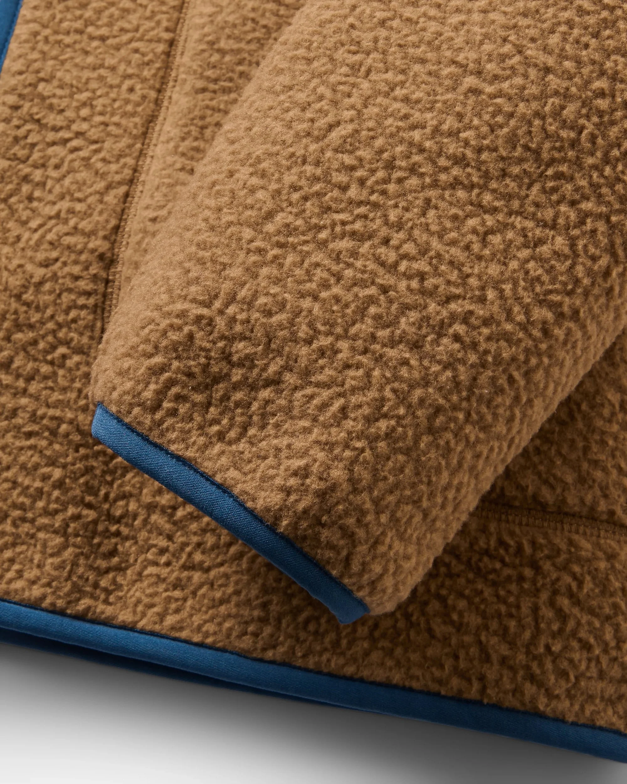 Ventura Full Zip Sherpa Fleece - Caramel Brown - Image 11
