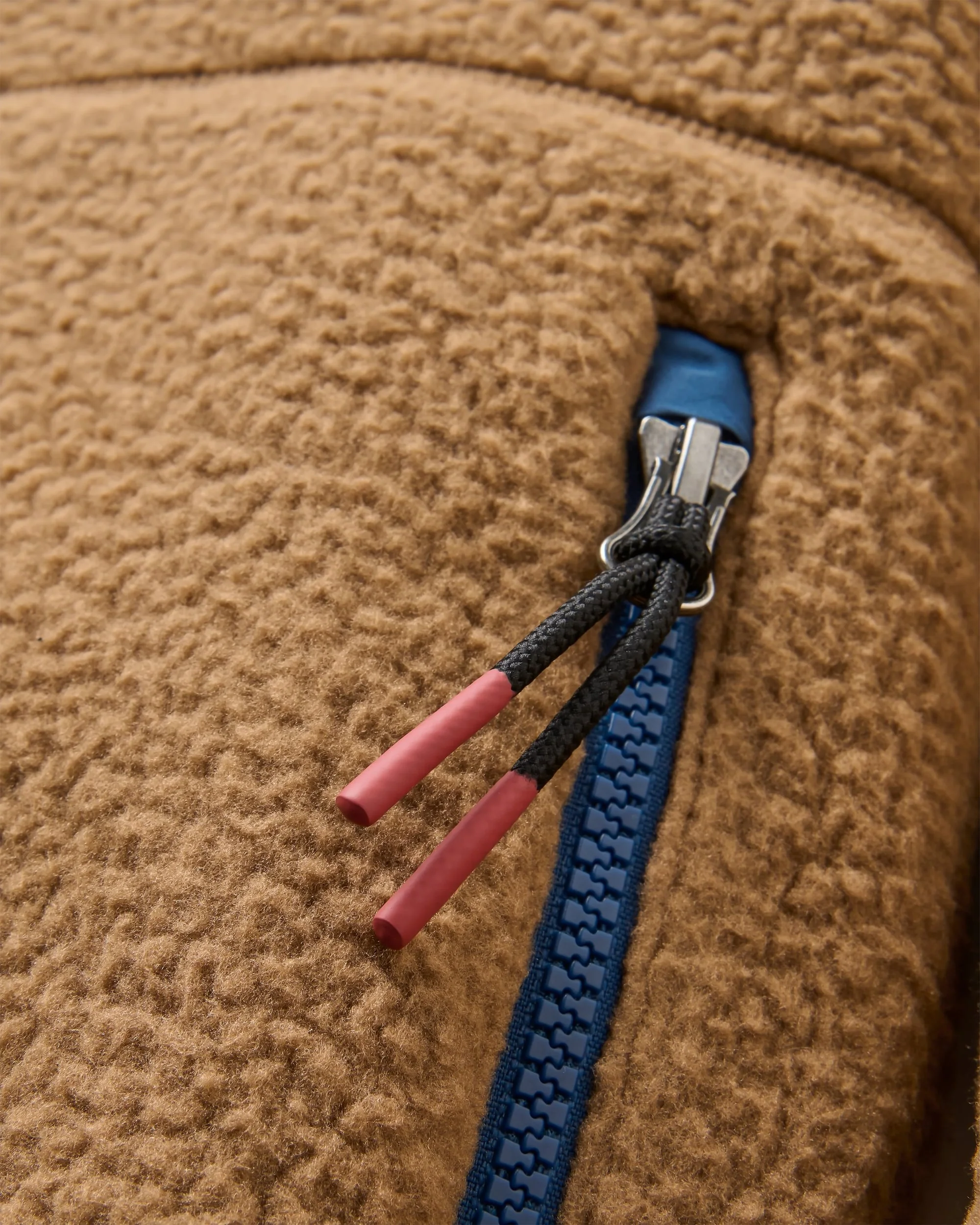 Ventura Full Zip Sherpa Fleece - Caramel Brown - Image 8