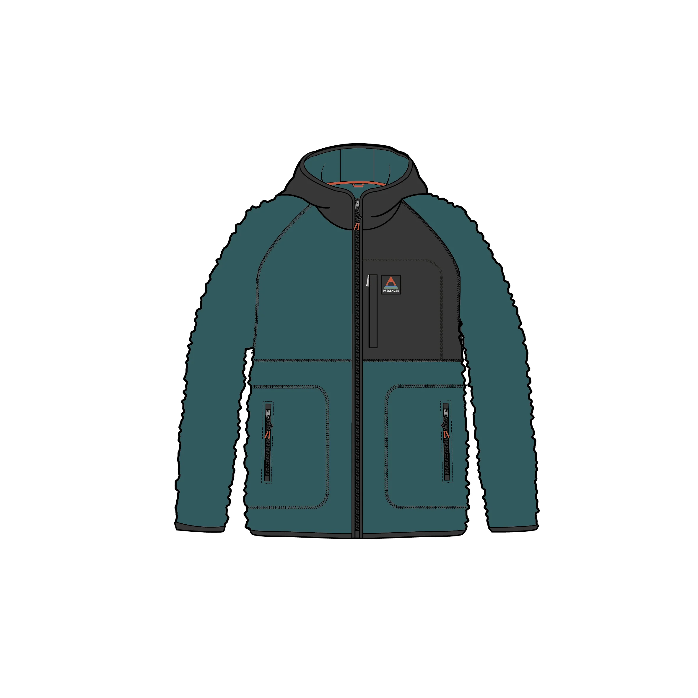 Ventura Full Zip Sherpa Fleece - Mediterranean - Image 10