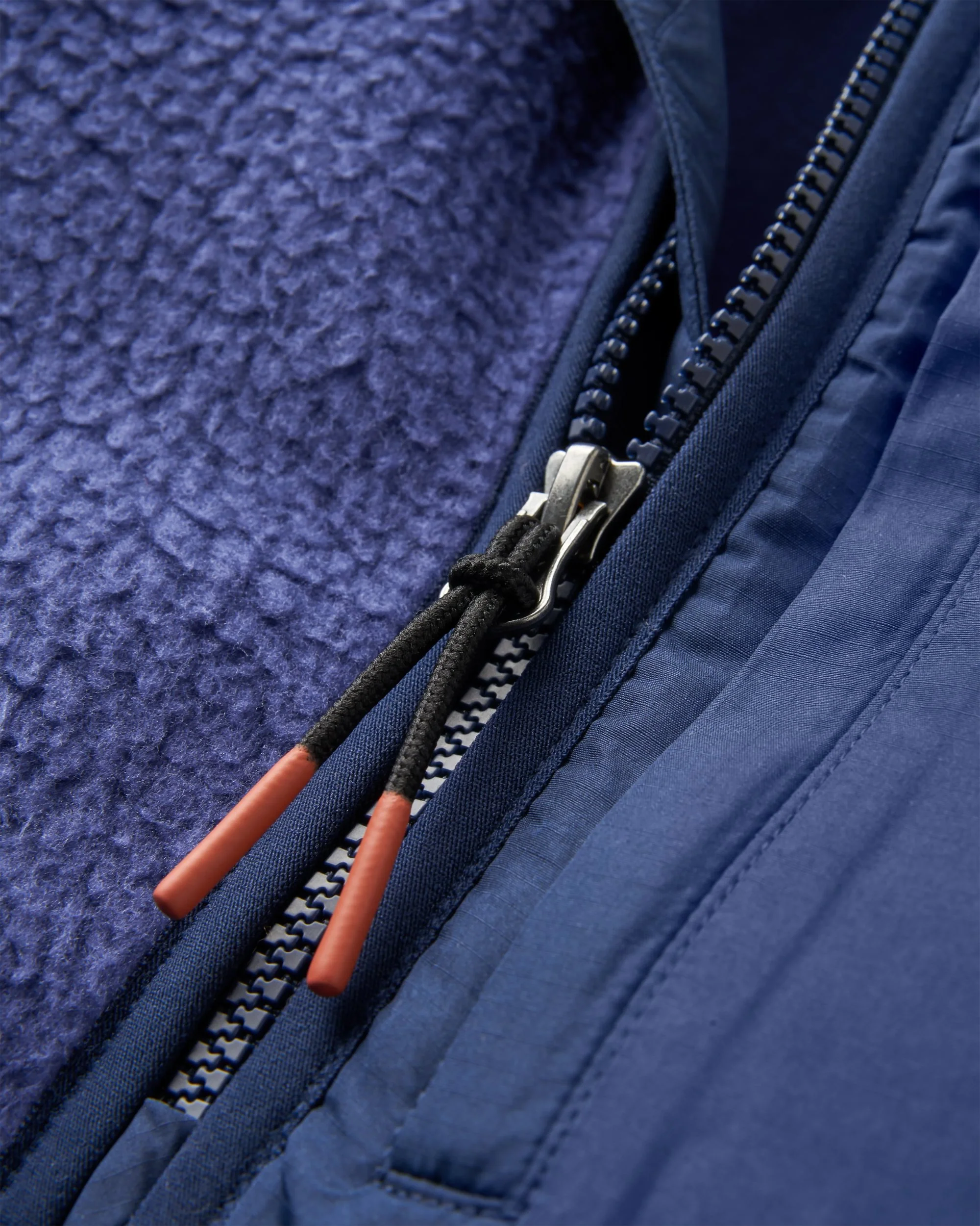 Ventura 1/2 Zip Sherpa Fleece - Purple Indigo - Image 2
