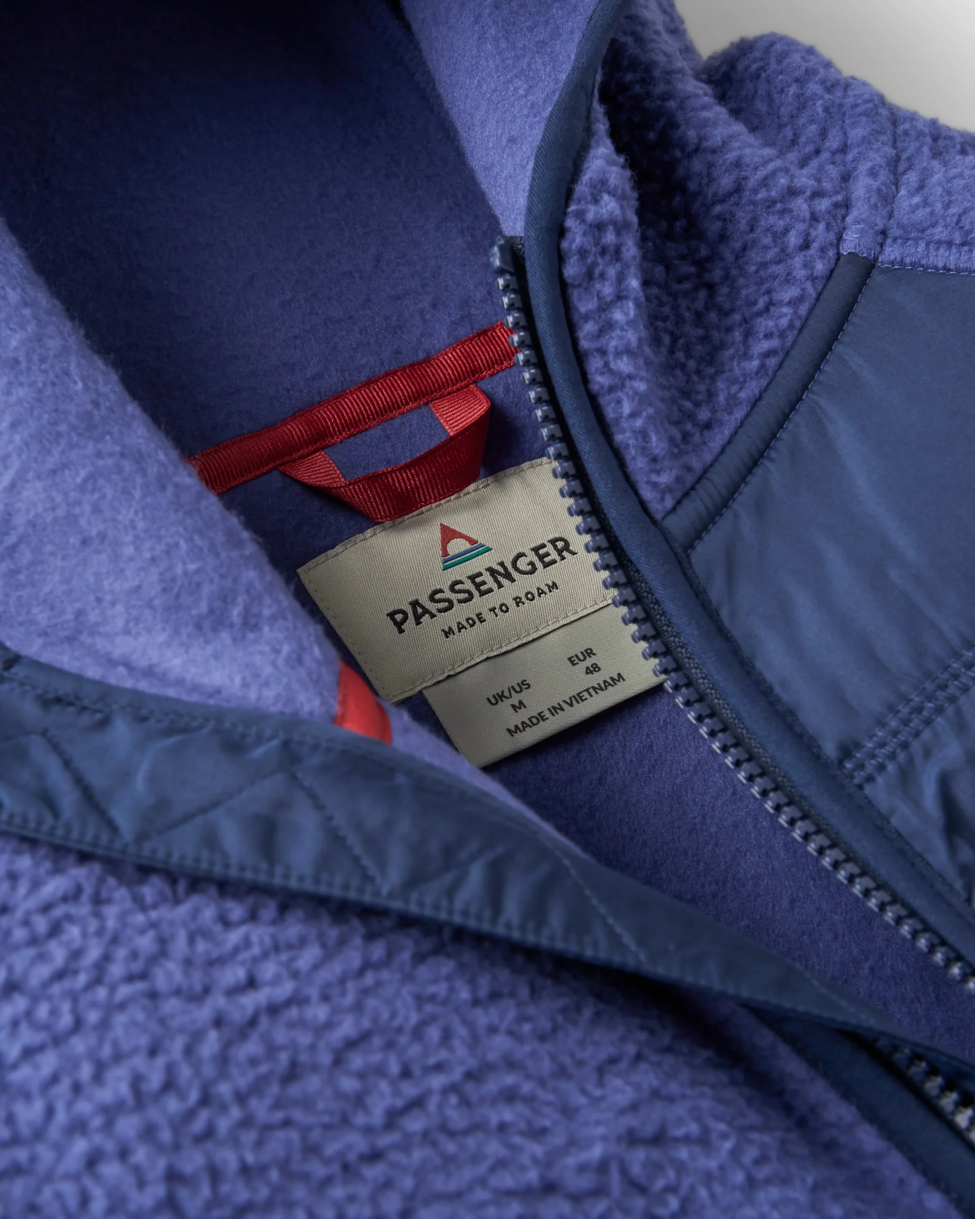 Ventura 1/2 Zip Sherpa Fleece - Purple Indigo - Image 4