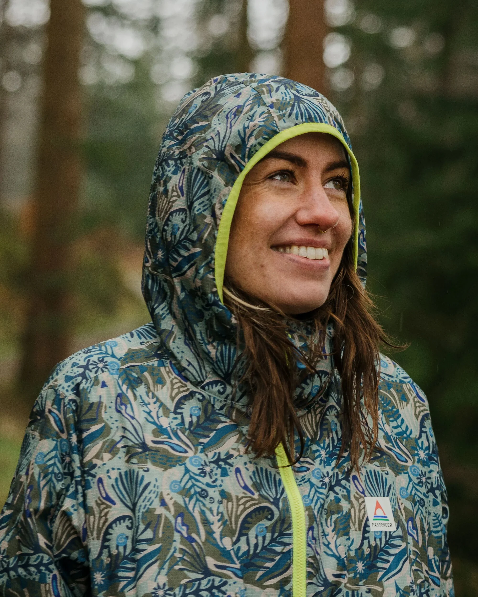 Viento Windshell Anorak - Abstract Seaweed Pistachio - Image 5