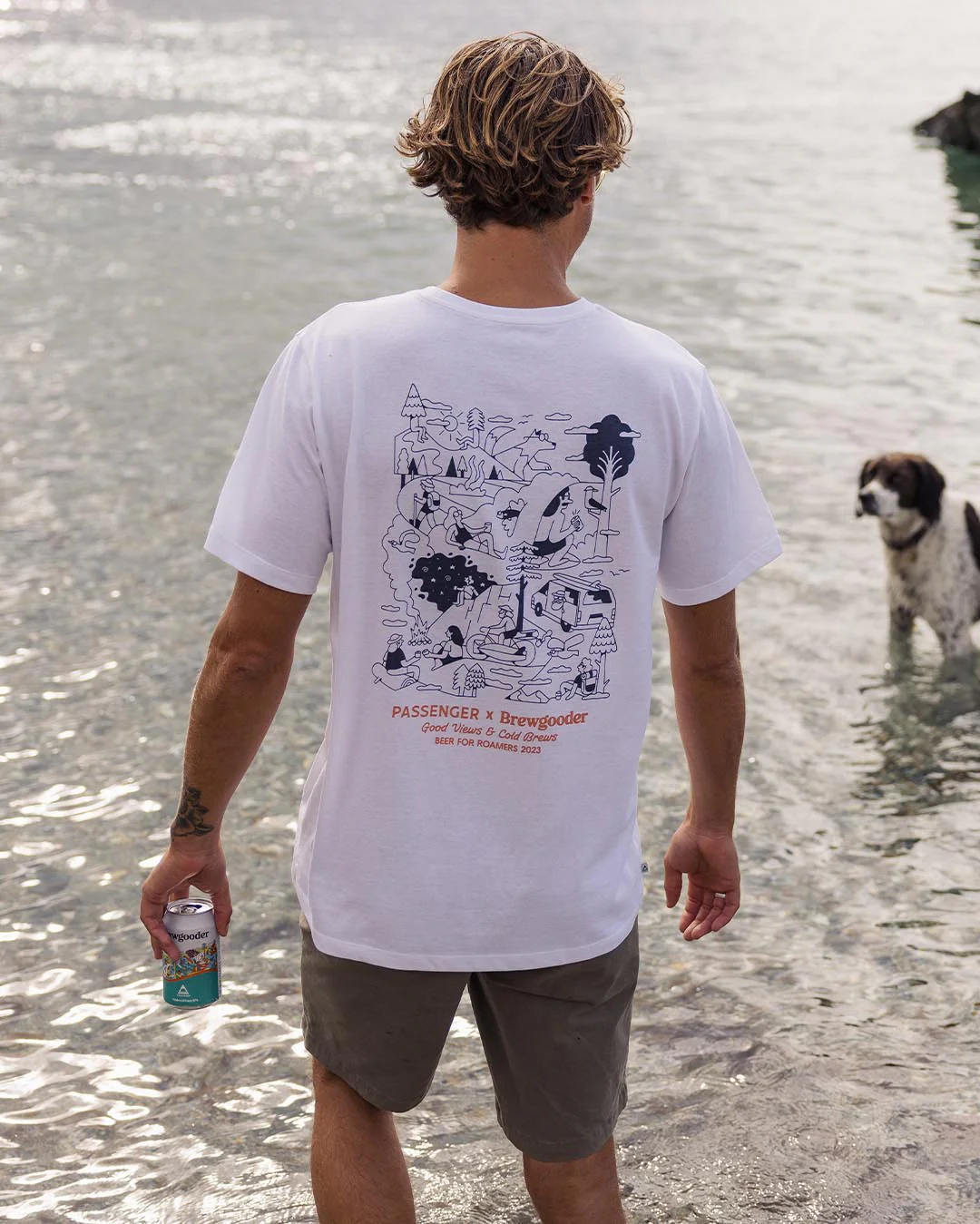 Brews & Views T-Shirt Passenger X Brewgooder - White - Image 5
