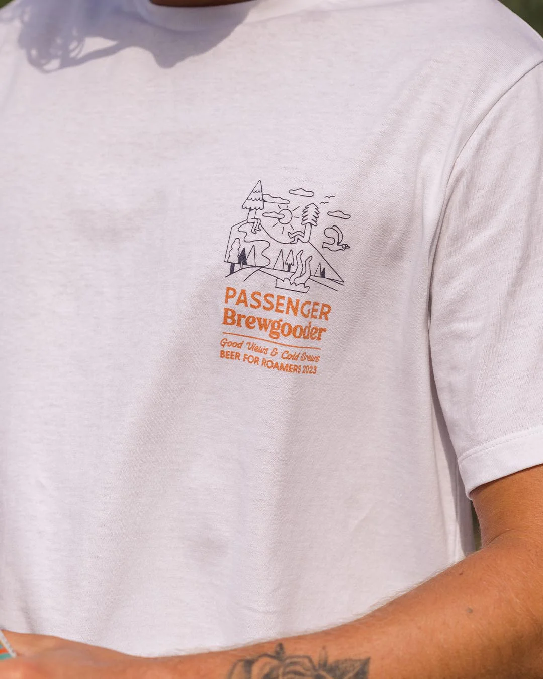 Brews & Views T-Shirt Passenger X Brewgooder - White - Image 6