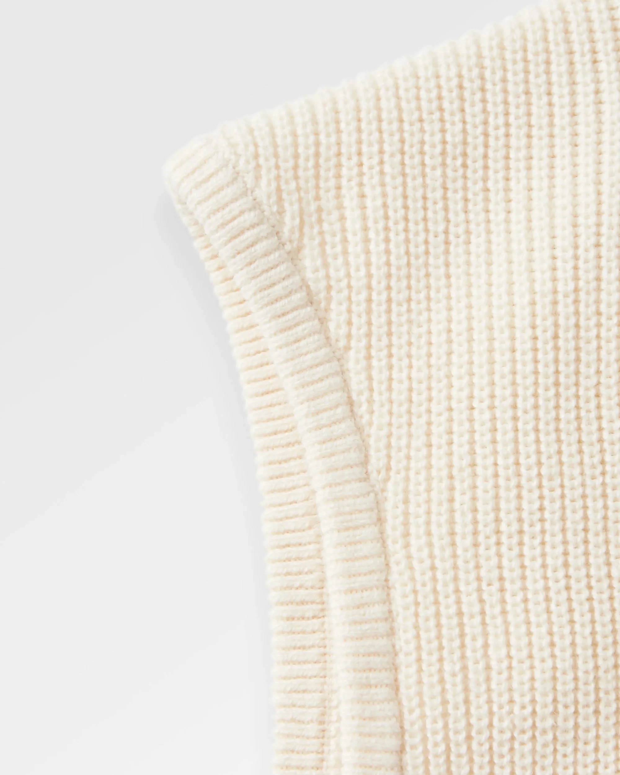 Vintage Organic Knitted Vest - Birch - Image 6