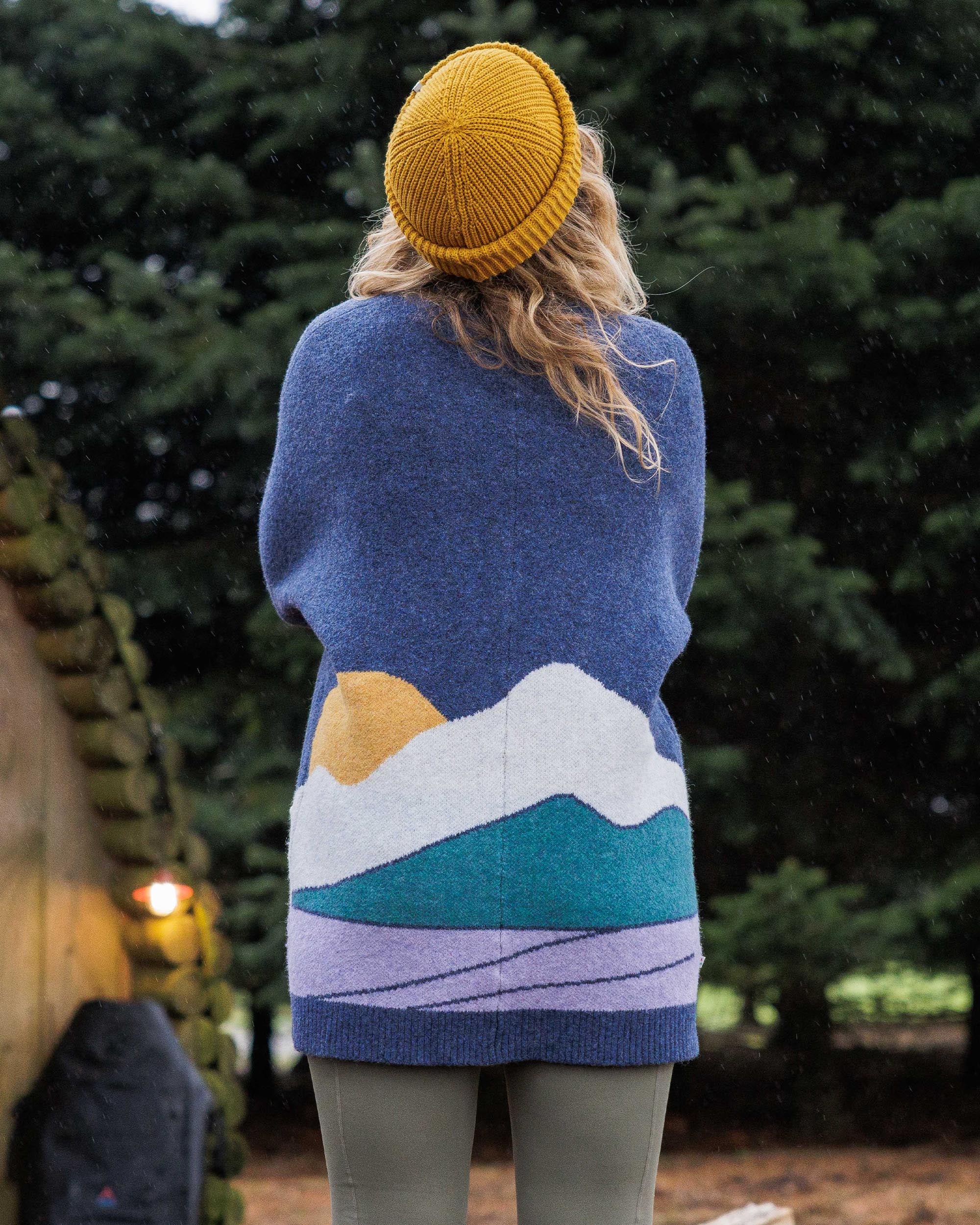 Vista Knitted Cardigan - Dark Denim - Image 7