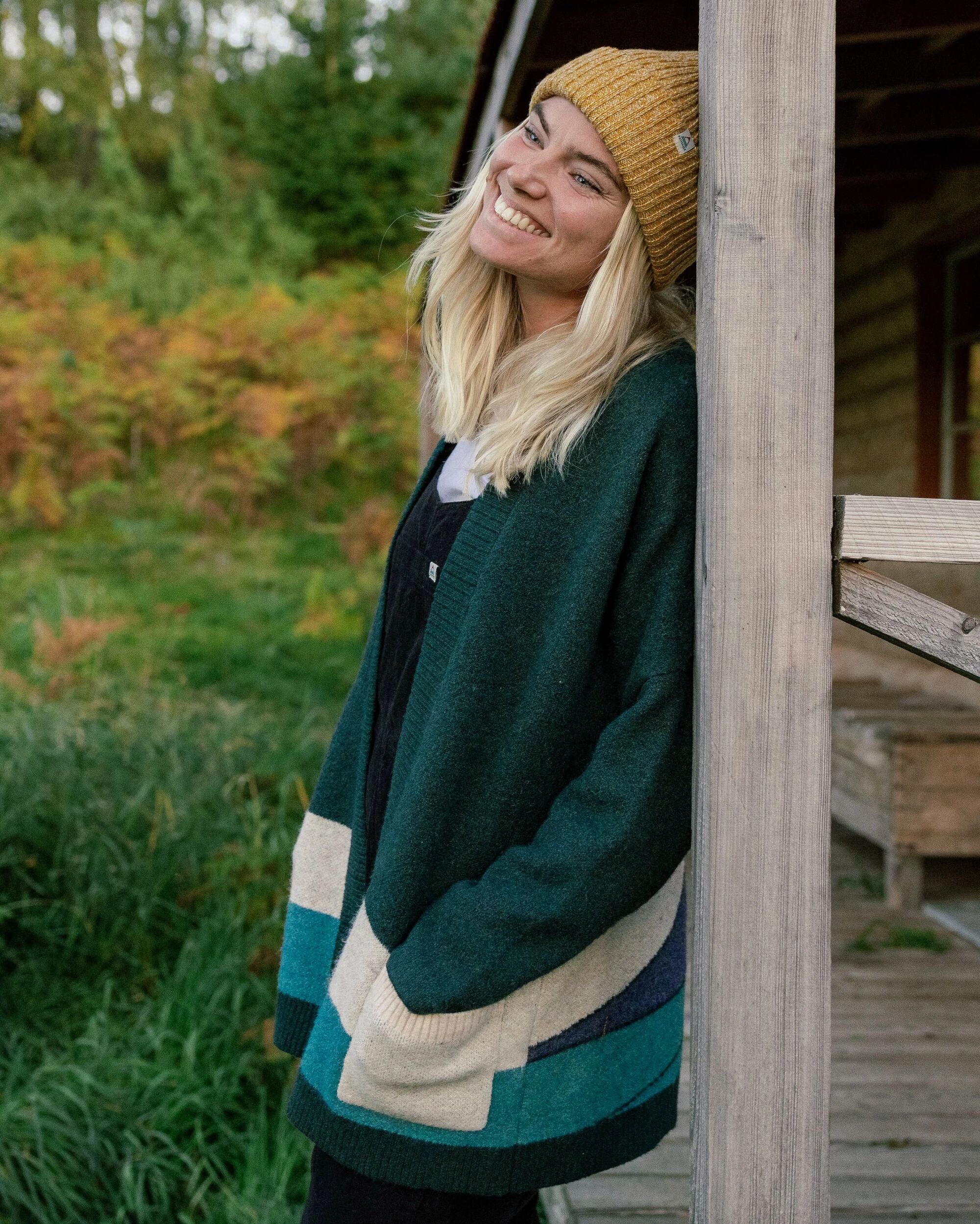 Vista Knitted Cardigan - Rain Forest - Image 5
