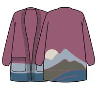 Vista Knitted Cardigan - Rhubarb - Image 11