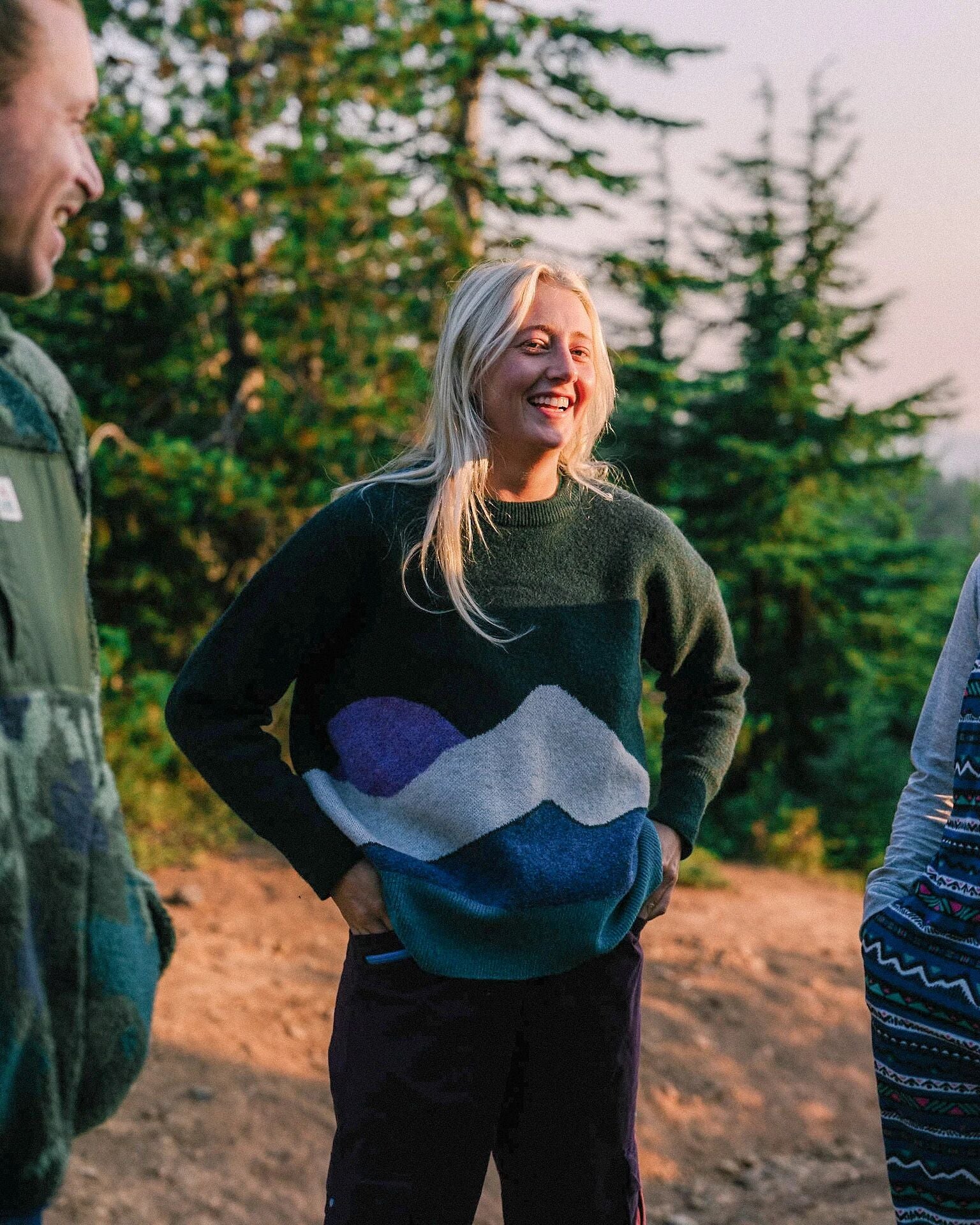 Vista Knitted Jumper - Rain Forest - Image 3