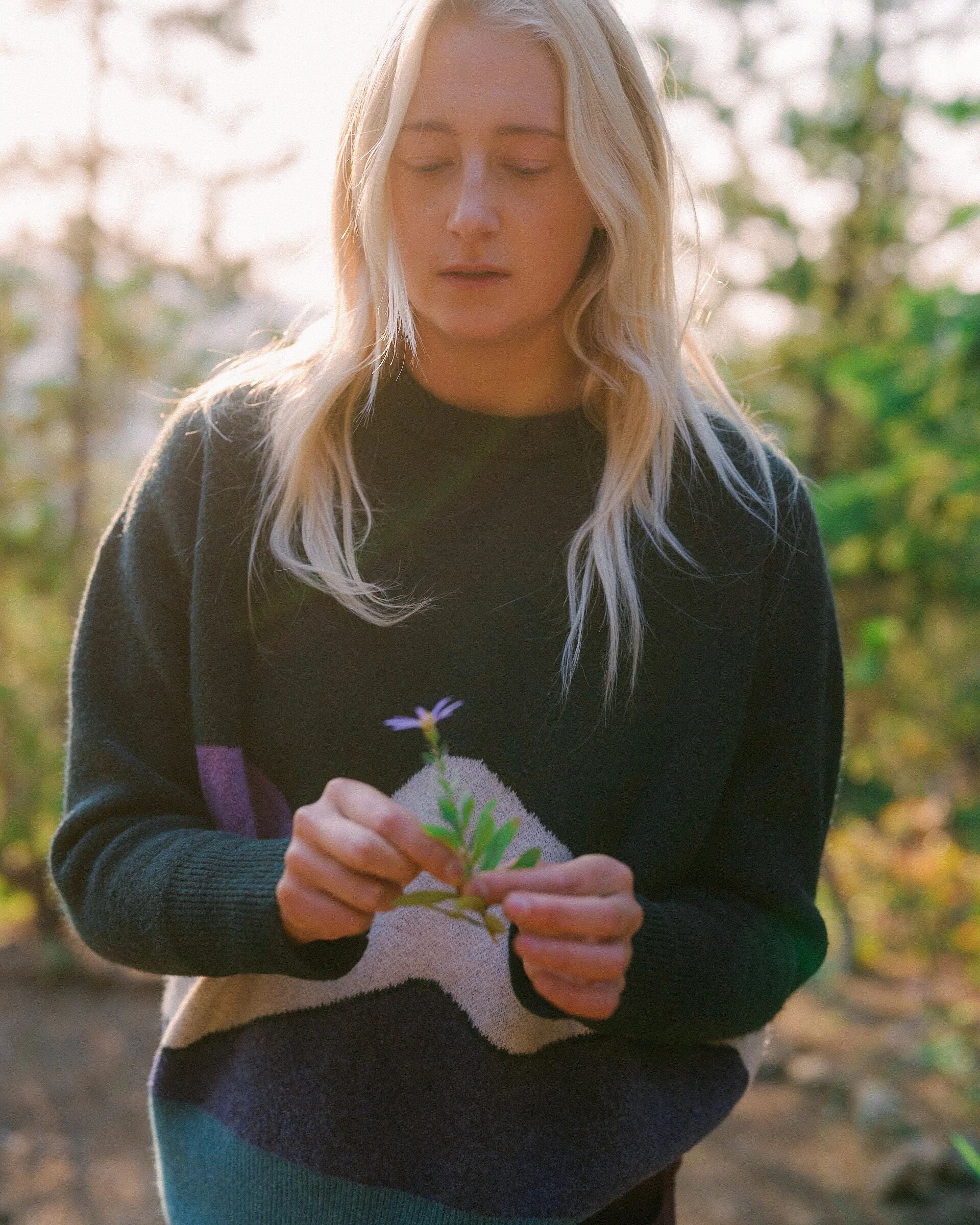 Vista Knitted Jumper - Rain Forest - Image 4