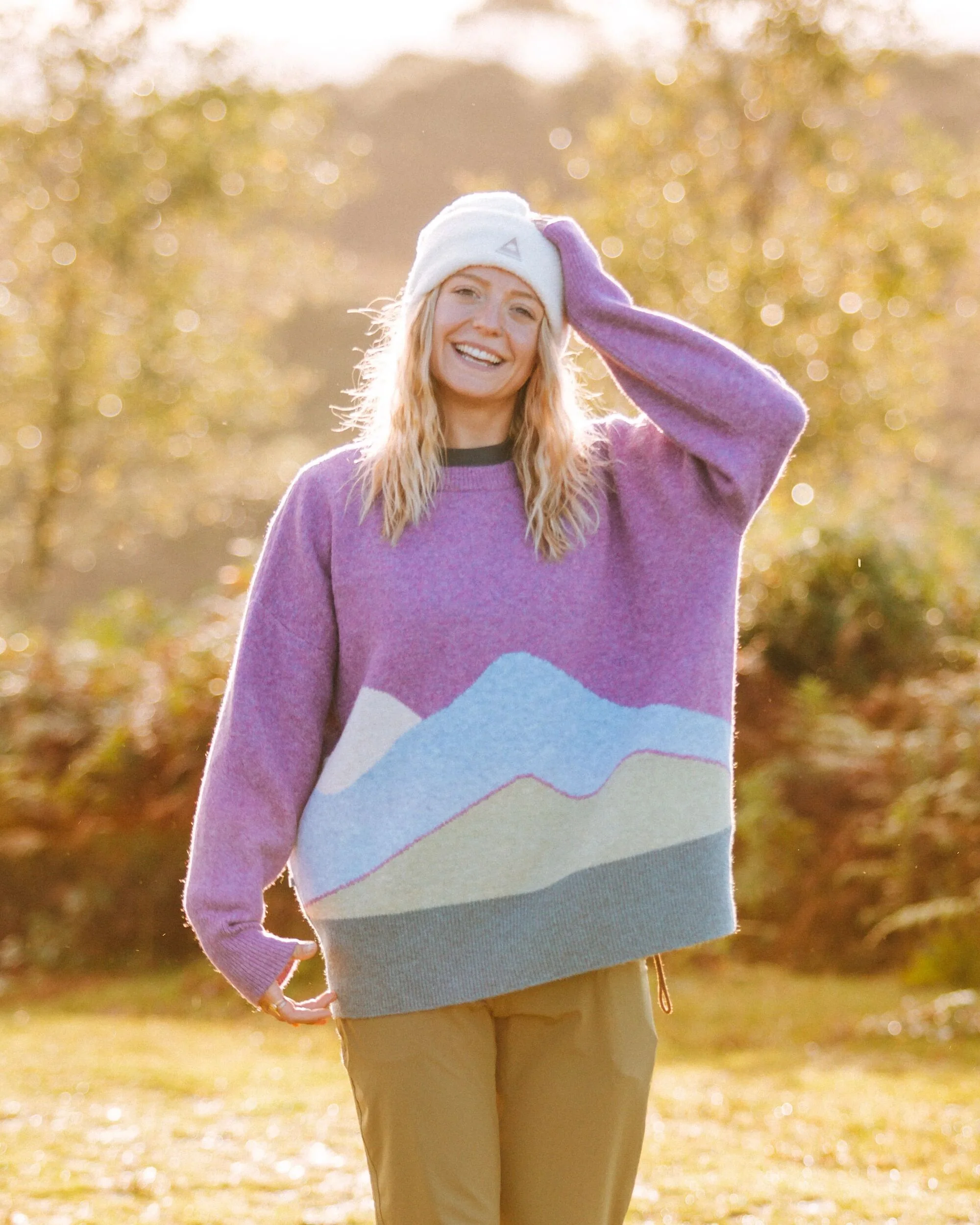 Vista Knitted Jumper - Rhubarb - Image 4