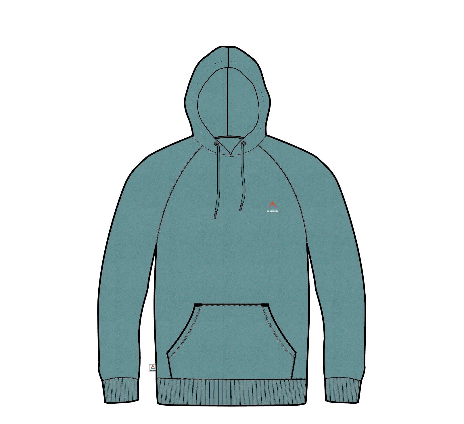 Vita Hoodie - Ocean Teal Marl - Image 7