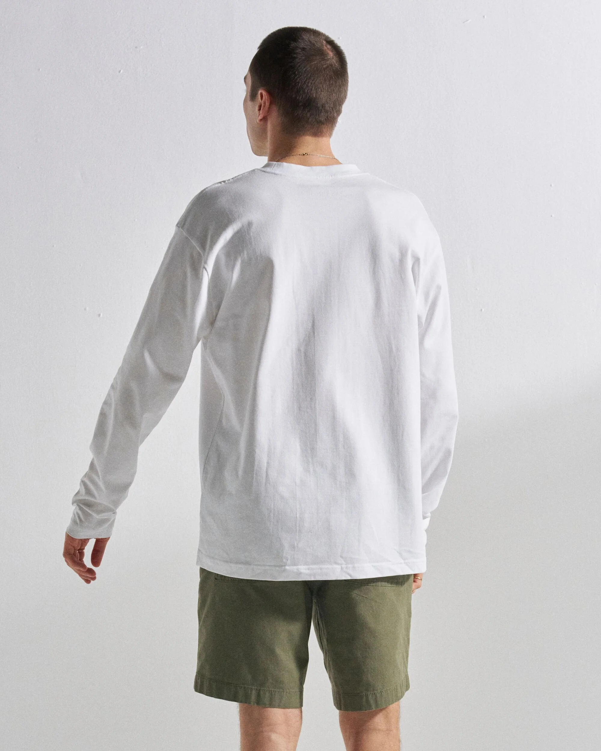 Vita Organic Cotton Relaxed Fit LS T-shirt - White - Image 6