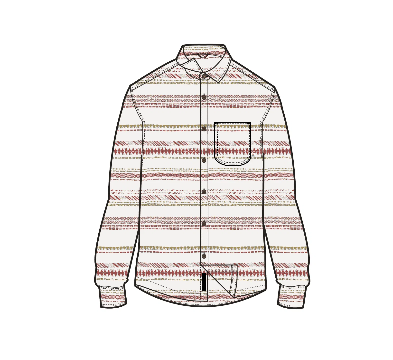 Voyage Jacquard Shirt - Birch - Image 8