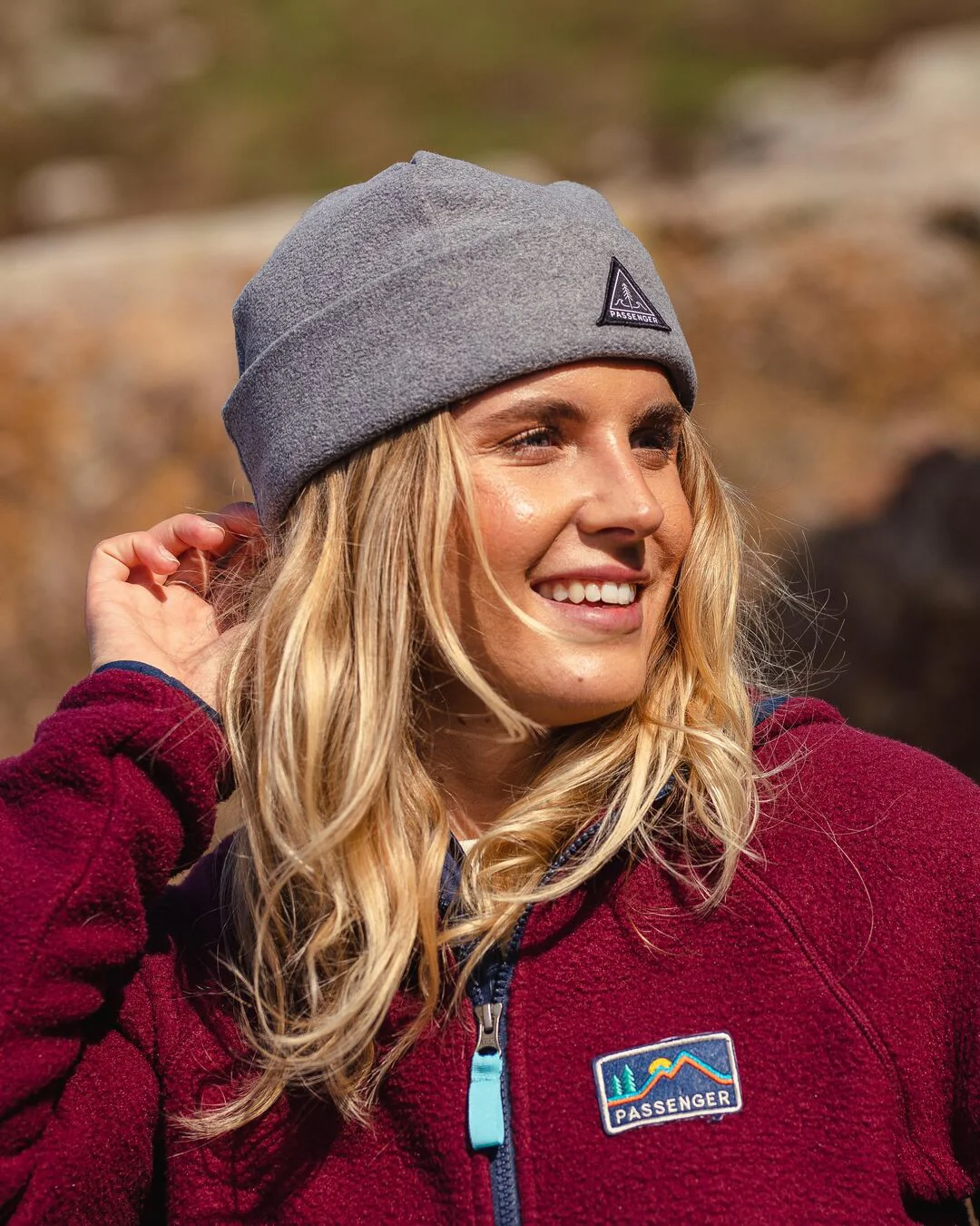 Wanderer Polar Beanie - Grey Marl - Image 3
