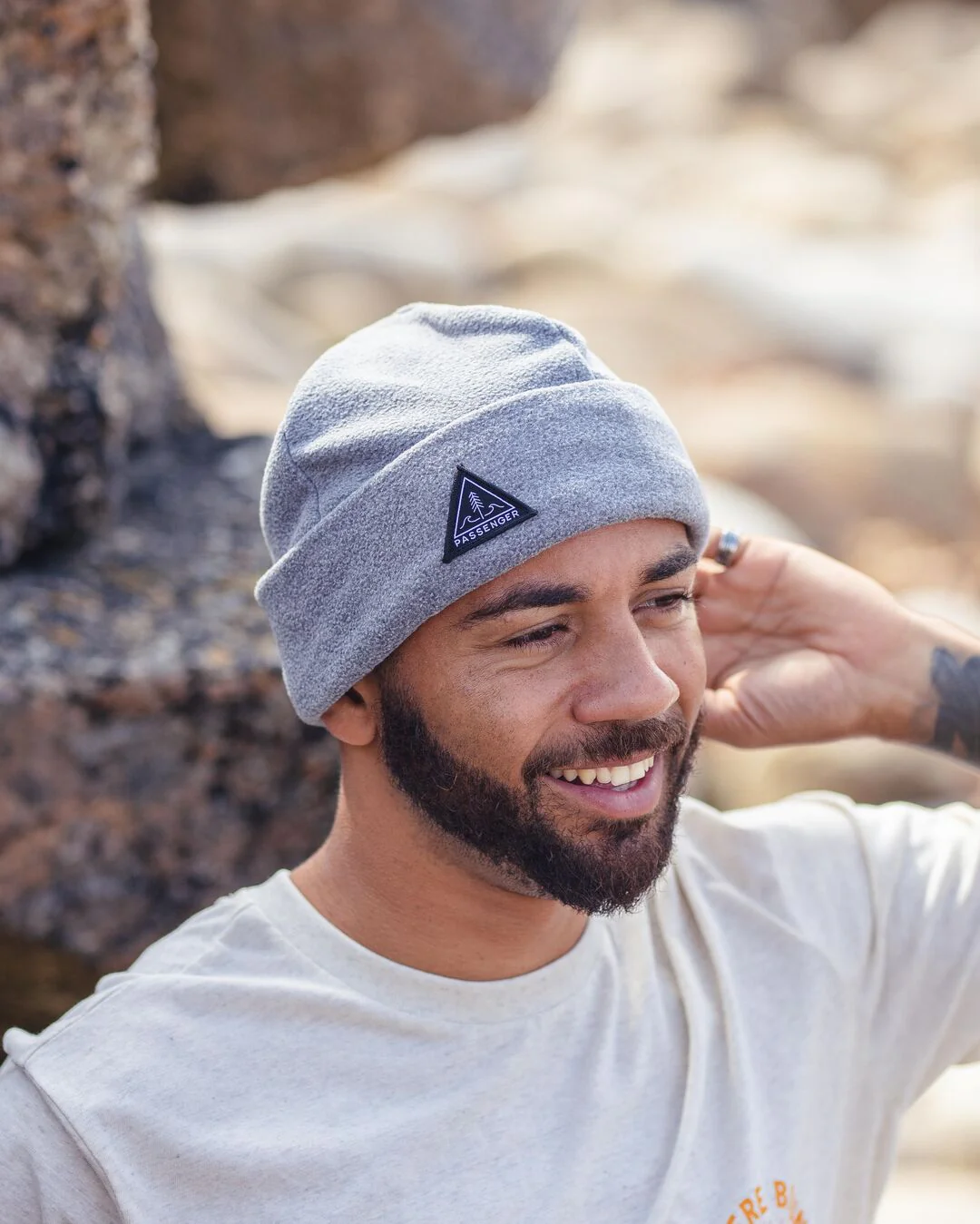 Wanderer Polar Beanie - Grey Marl - Image 7