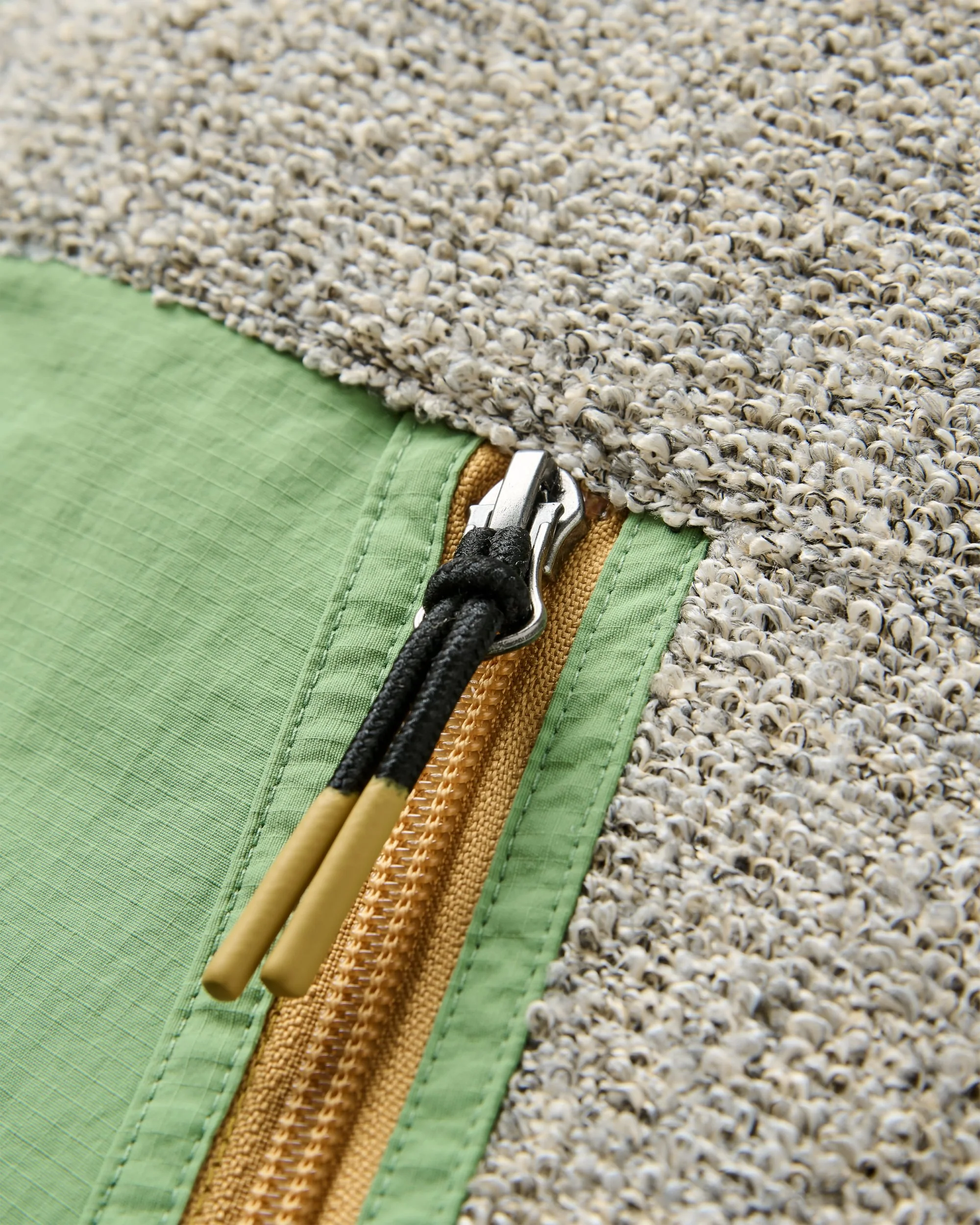 Warming Full Zip Windproof Fleece - Stem Green/Oat - Image 5