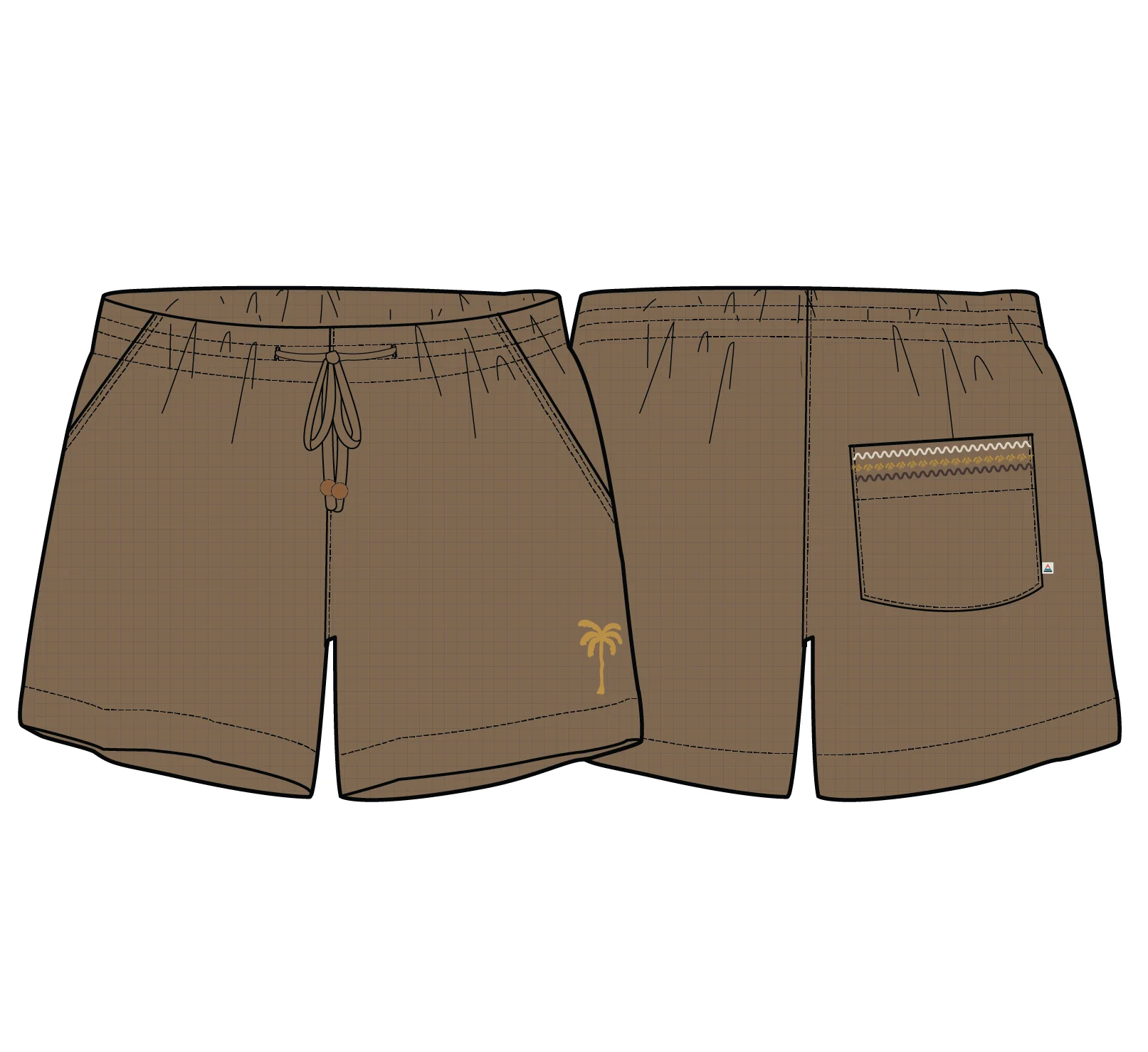 Waveney Short - Caramel Brown - Image 14