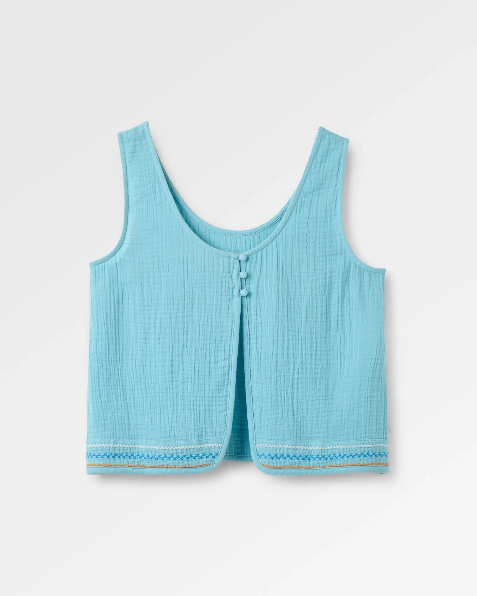 Waveney Top - Retro Blue - Image 2