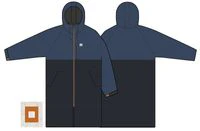 Waves Sherpa Lined Changing Robe - Dark Denim/ Deep Navy - Image 14