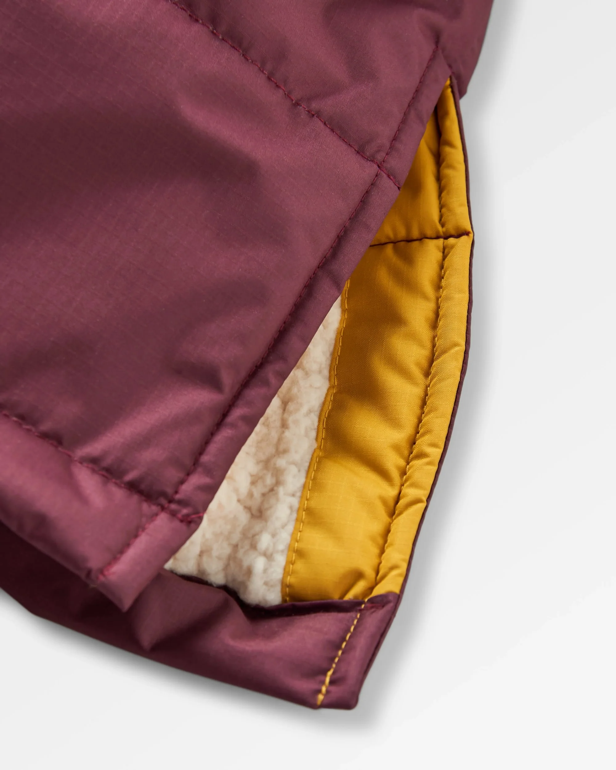 Waves Sherpa Lined Changing Robe - Fig/Heritage Yellow - Image 8