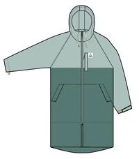 Waves Sherpa Lined Changing Robe - Surf Spray/Deep Sea - Image 15