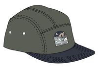Waves & Trees 5 Panel Cap - Dusty Olive - Image 8