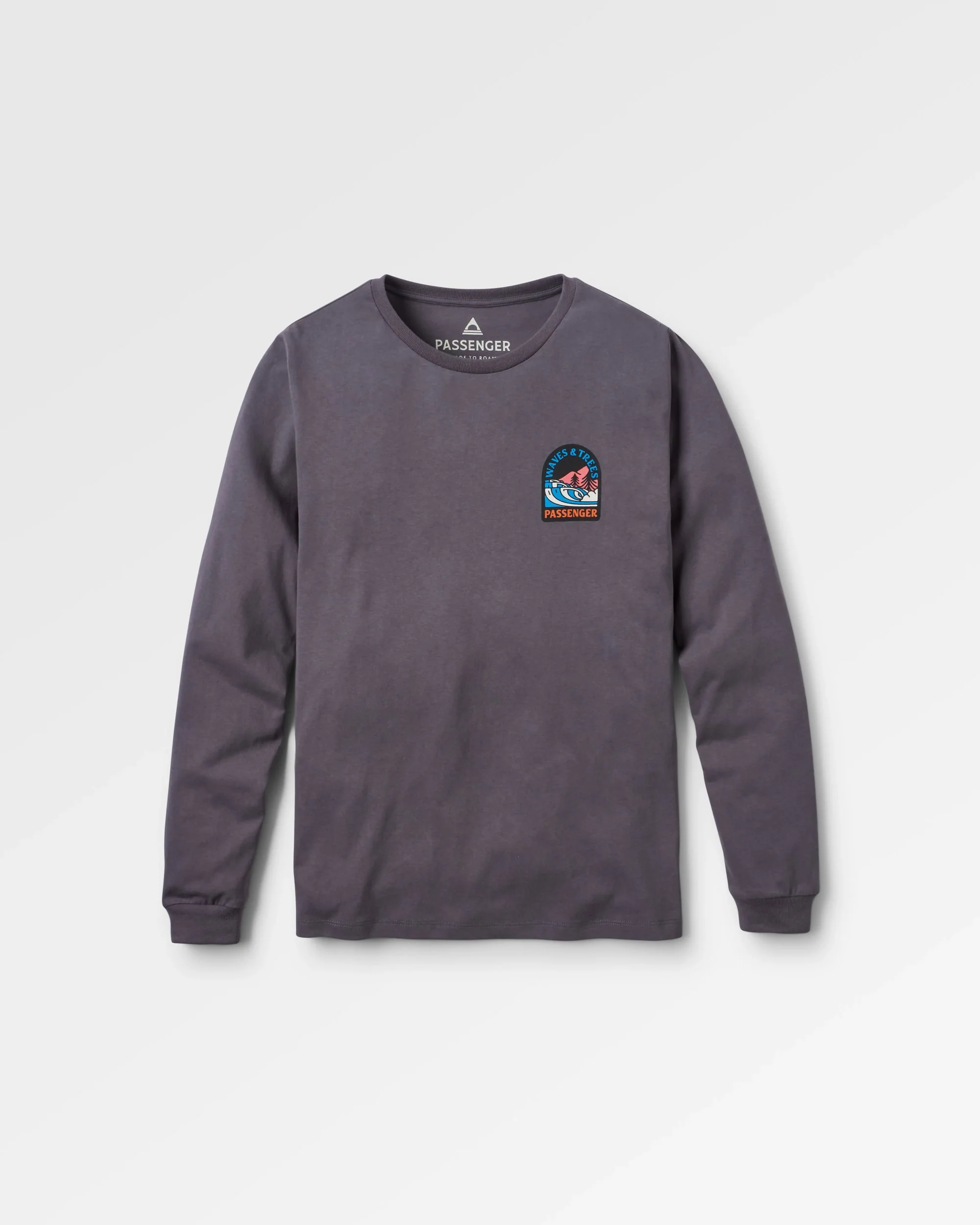 Waves & Trees LS T-Shirt - Charcoal - Image 5