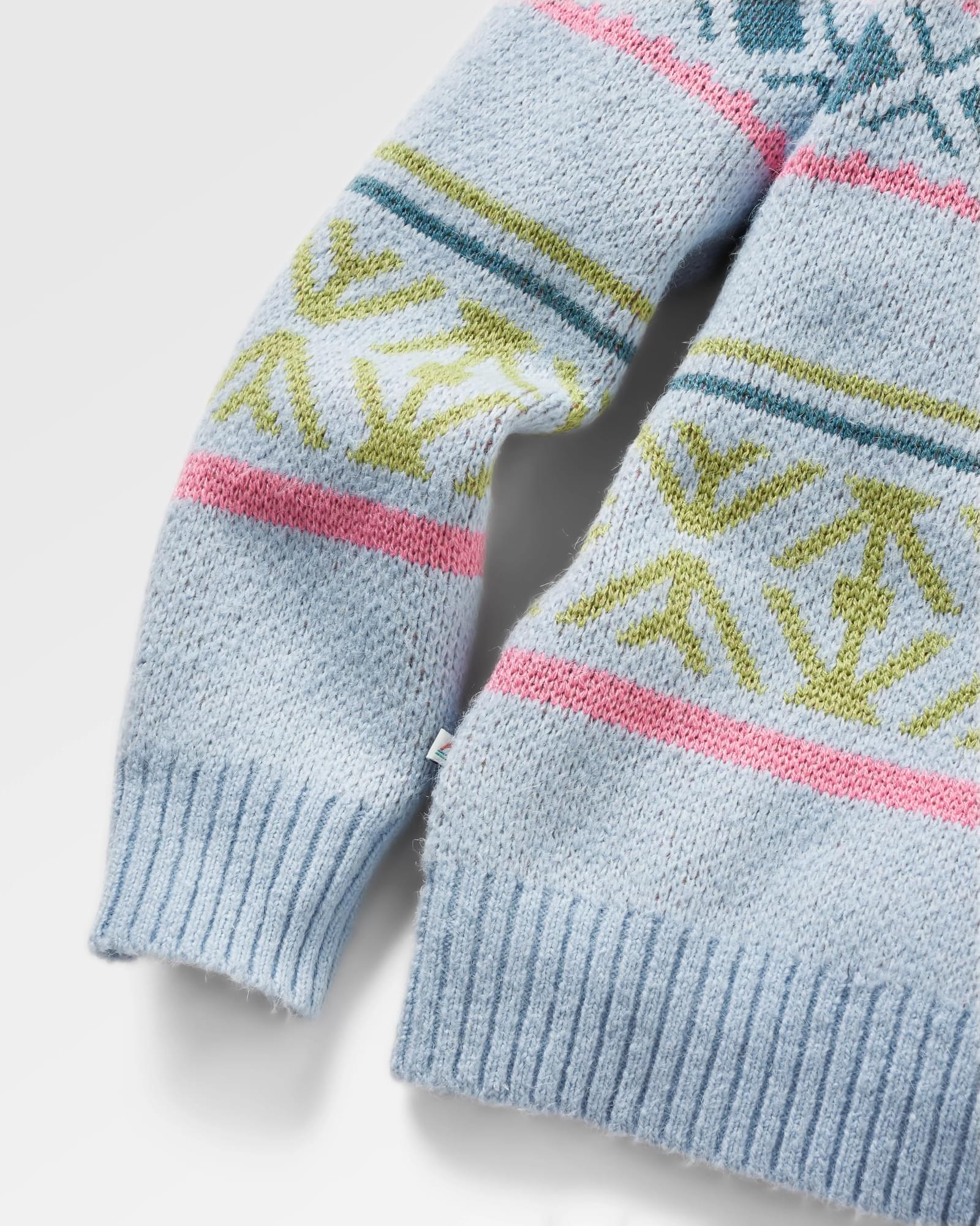 Whimsical Knitted Jumper - Homespun Stripe Blue Fog - Image 6