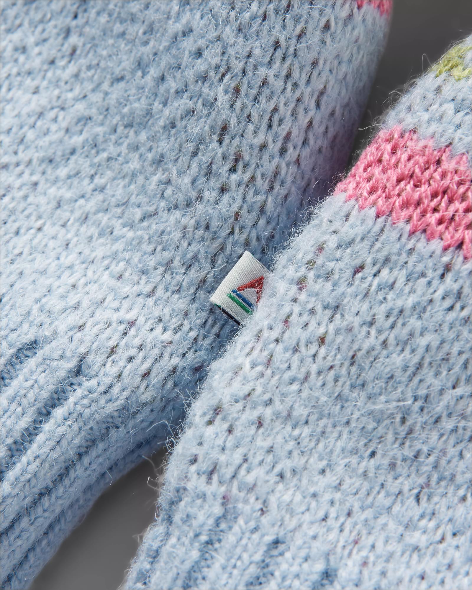 Whimsical Knitted Jumper - Homespun Stripe Blue Fog - Image 7