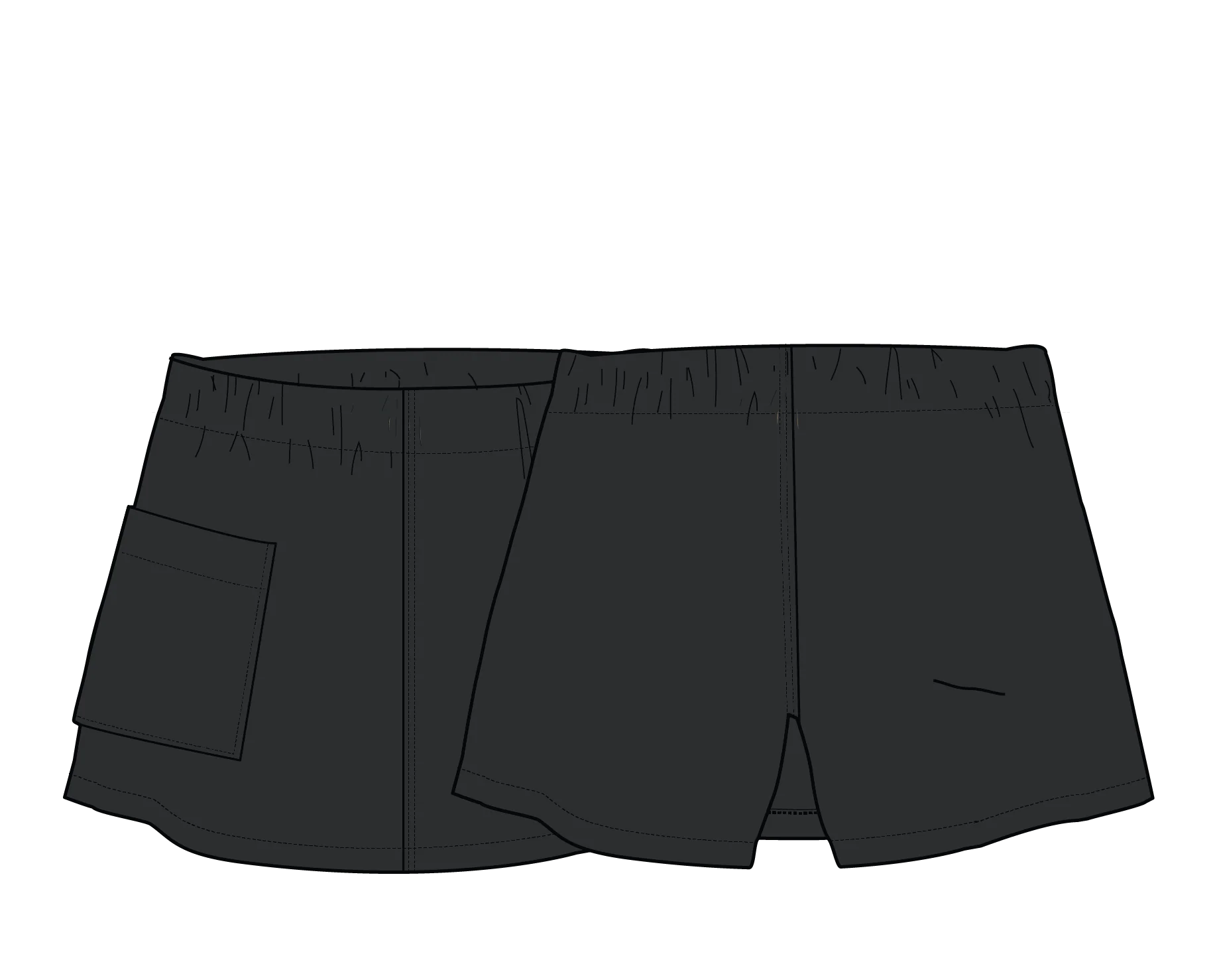 Whirl Lightweight Skort - Black - Image 8