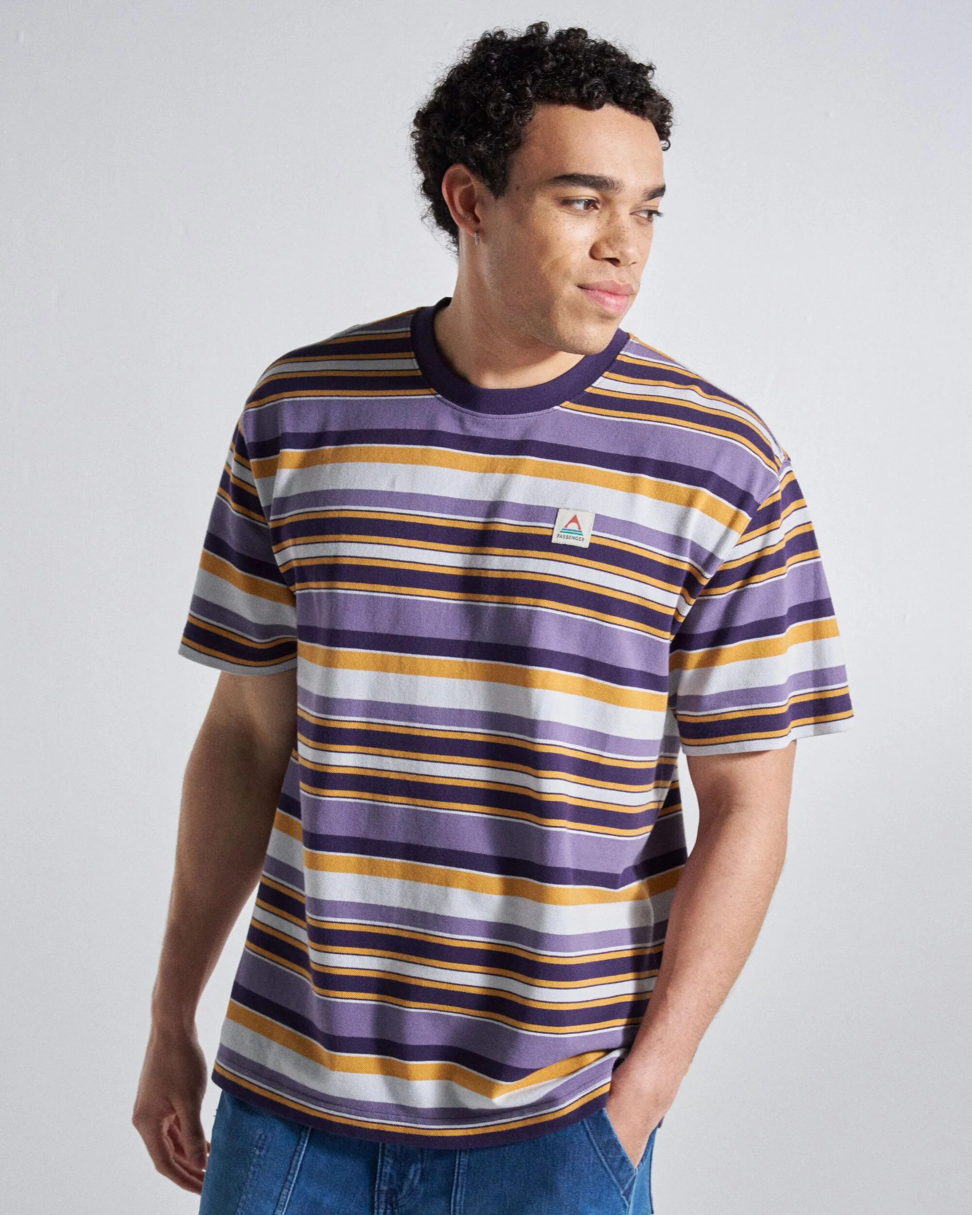 Wild Pine Stripe T-Shirt - Heather Multi Stripe - Image 3