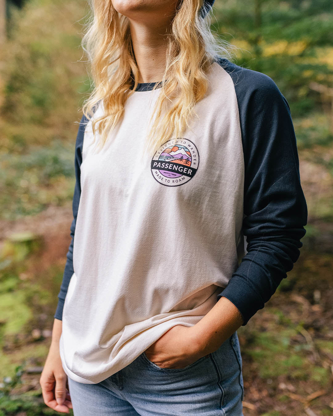 Wilds Oversized LS T-Shirt - Deep Navy - Image 3