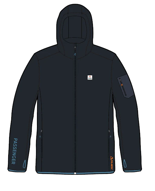 Wintergreen Polartec® Fleece Hoodie - Black - Image 8