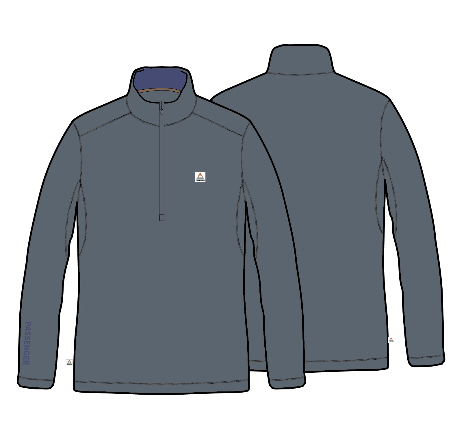 Women's Merino Blend Base Layer Top - Storm Grey - Image 13