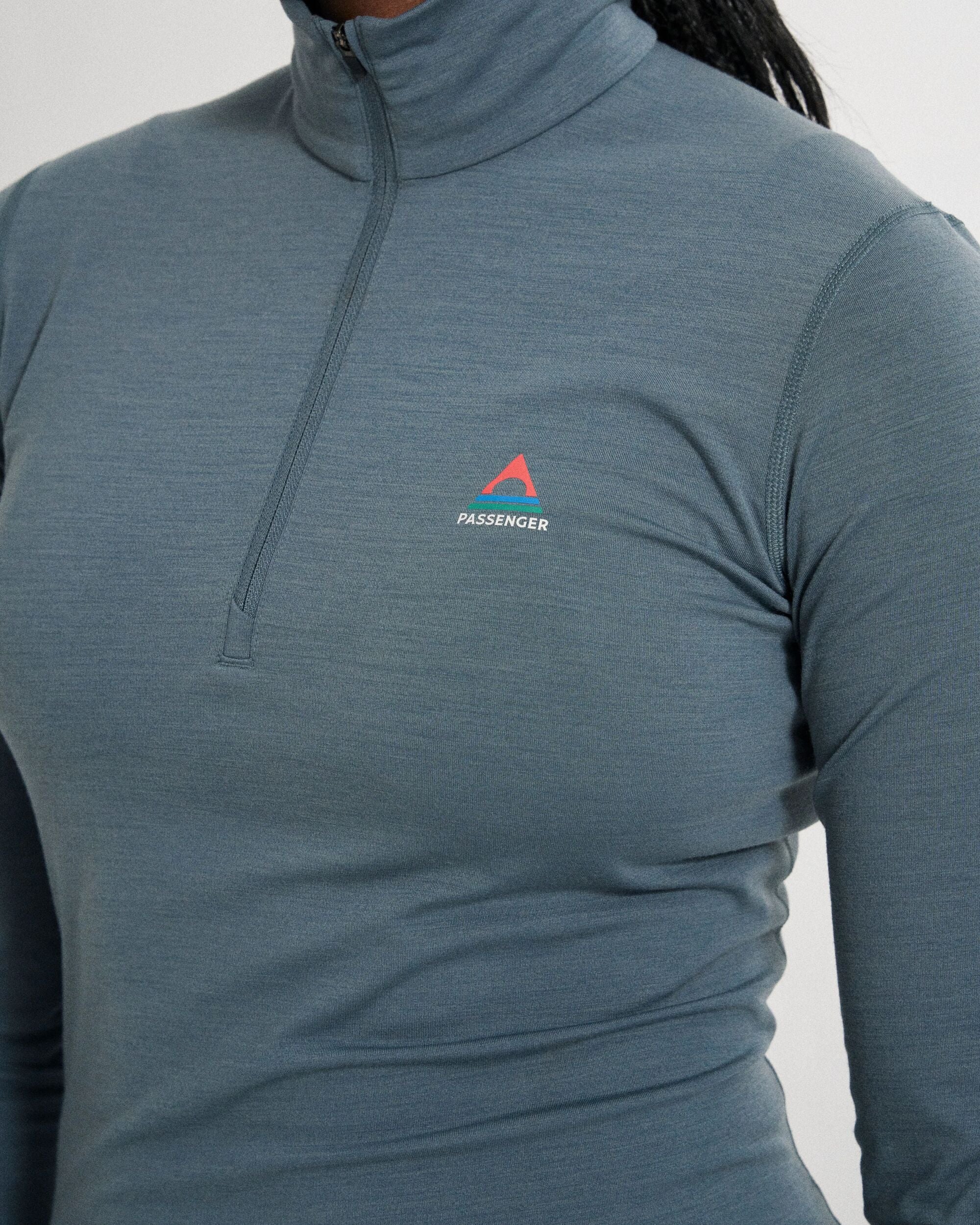 Women's Merino Blend Base Layer Top - Storm Grey - Image 6