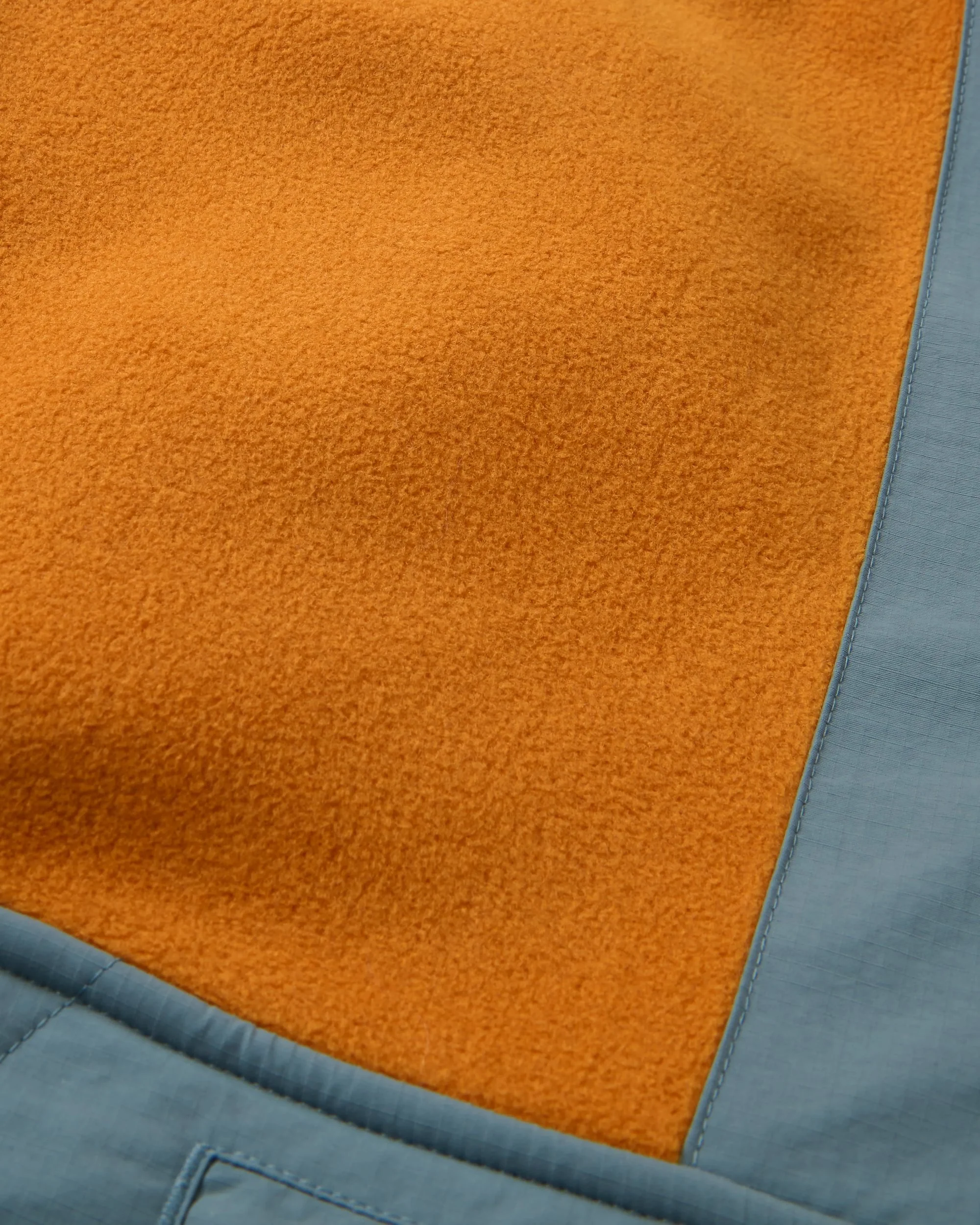 Woodland Hooded Polartec® Fleece - Retro Orange/Tidal Blue - Image 6