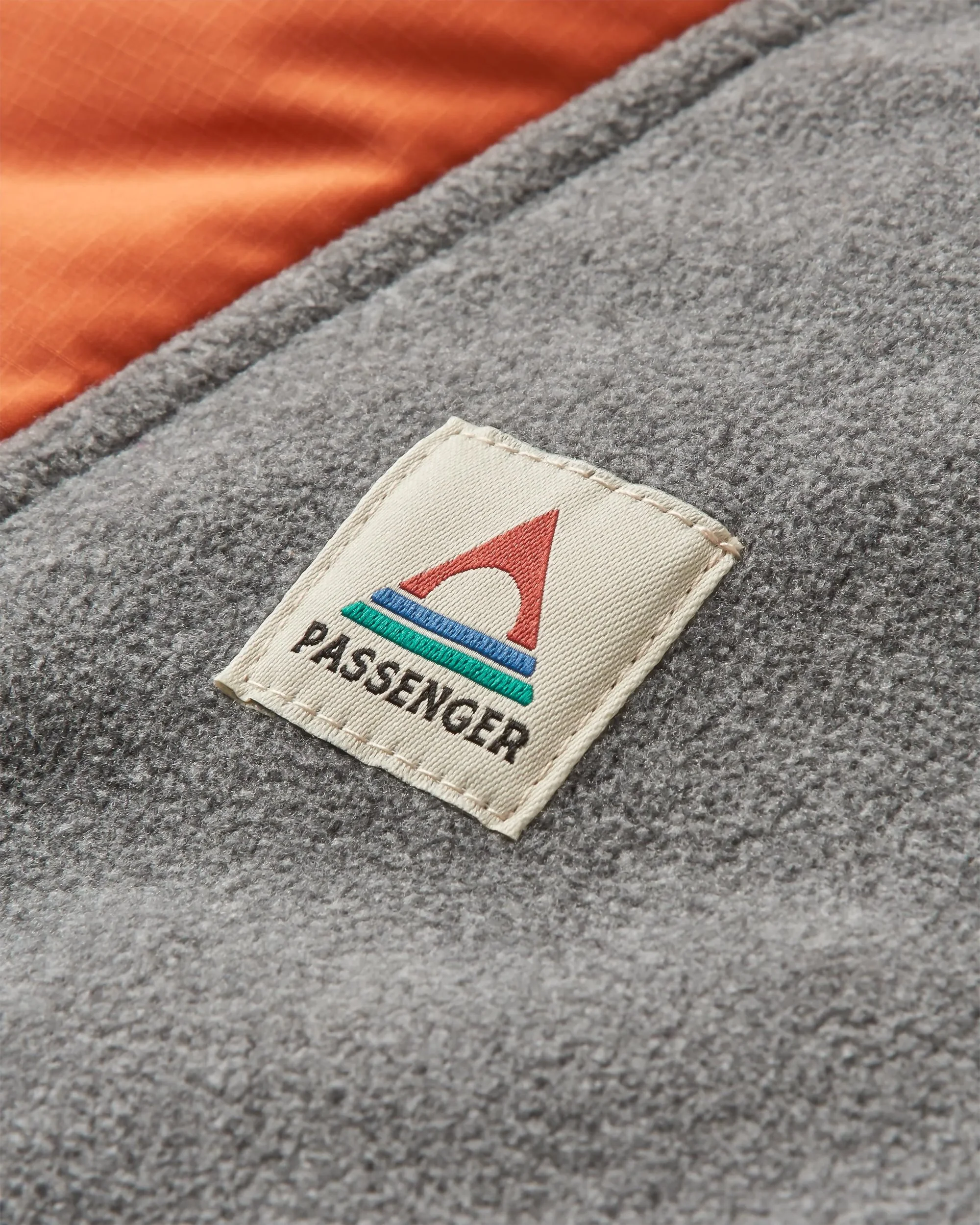 Woodland Hooded 1/2 Zip Polar Fleece - Grey Marl/ Tidal Blue - Image 8