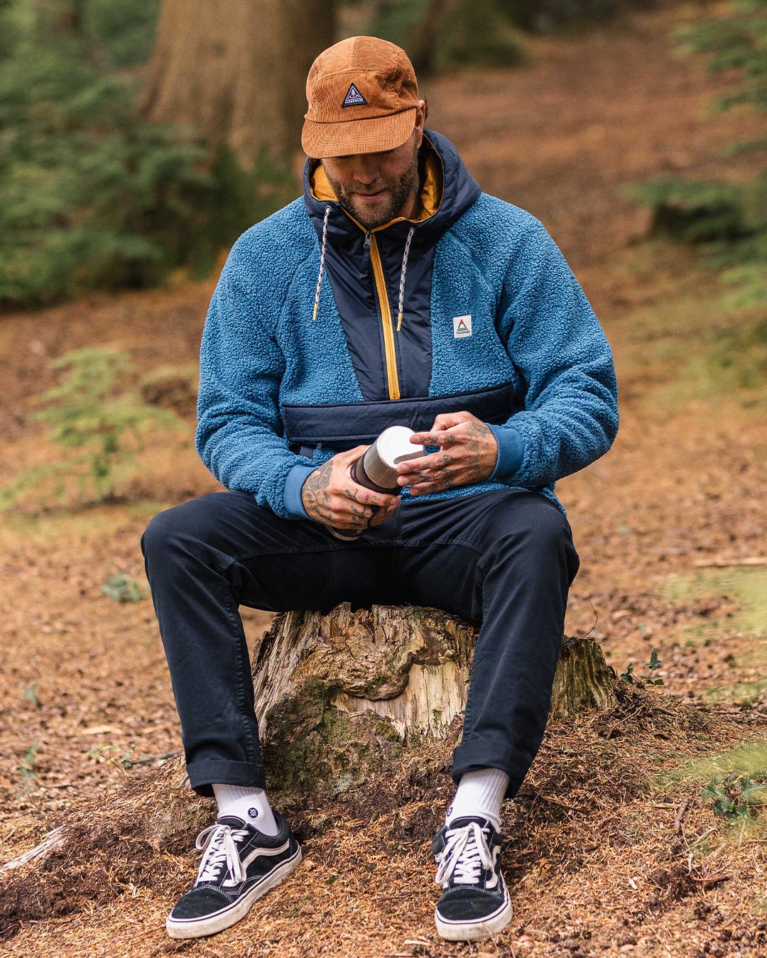 Woodland Polar-lined Sherpa Fleece - Blue Steel - Image 4
