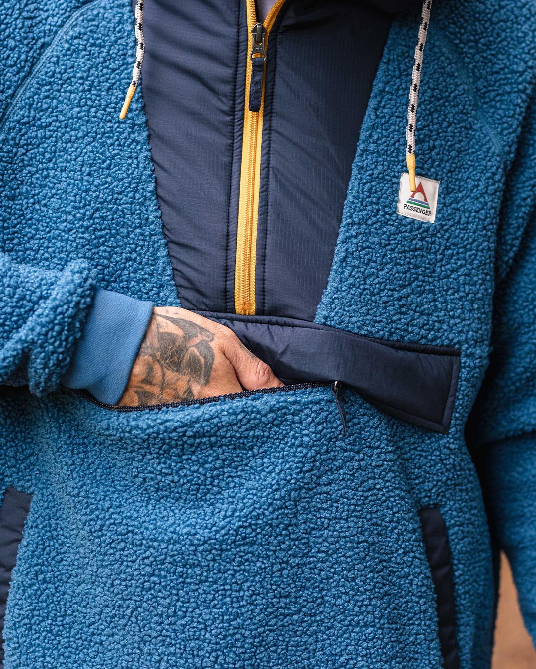 Woodland Polar-lined Sherpa Fleece - Blue Steel - Image 6