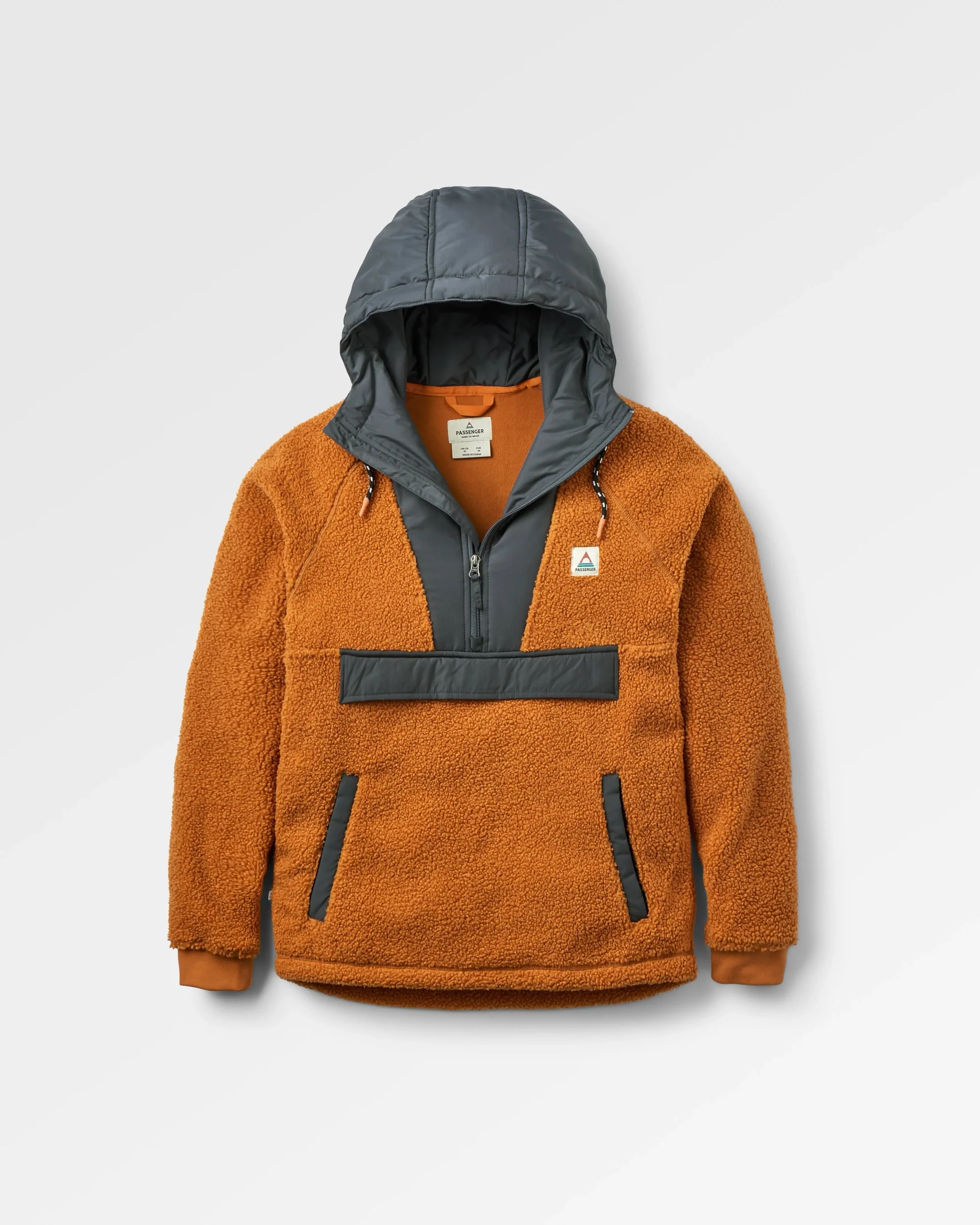 Woodland Polar-lined Sherpa Fleece - Retro Orange - Image 2