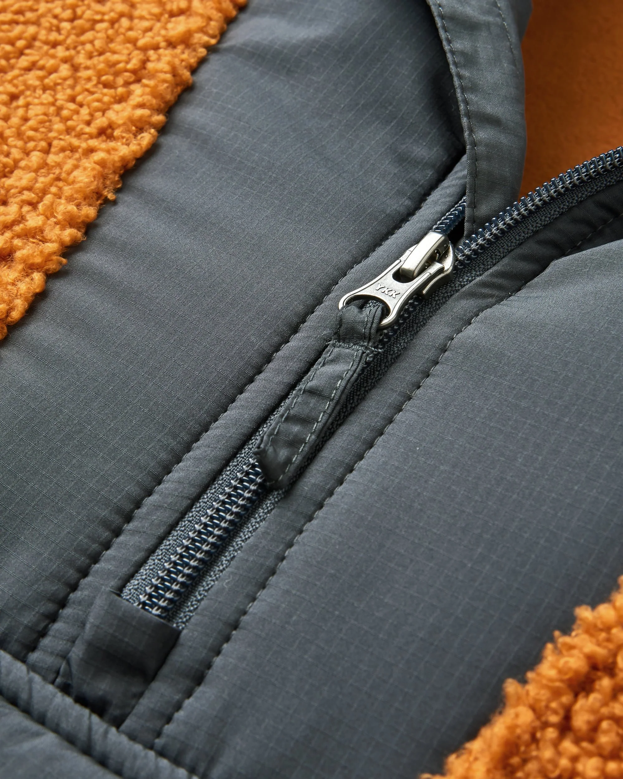 Woodland Polar-lined Sherpa Fleece - Retro Orange - Image 5